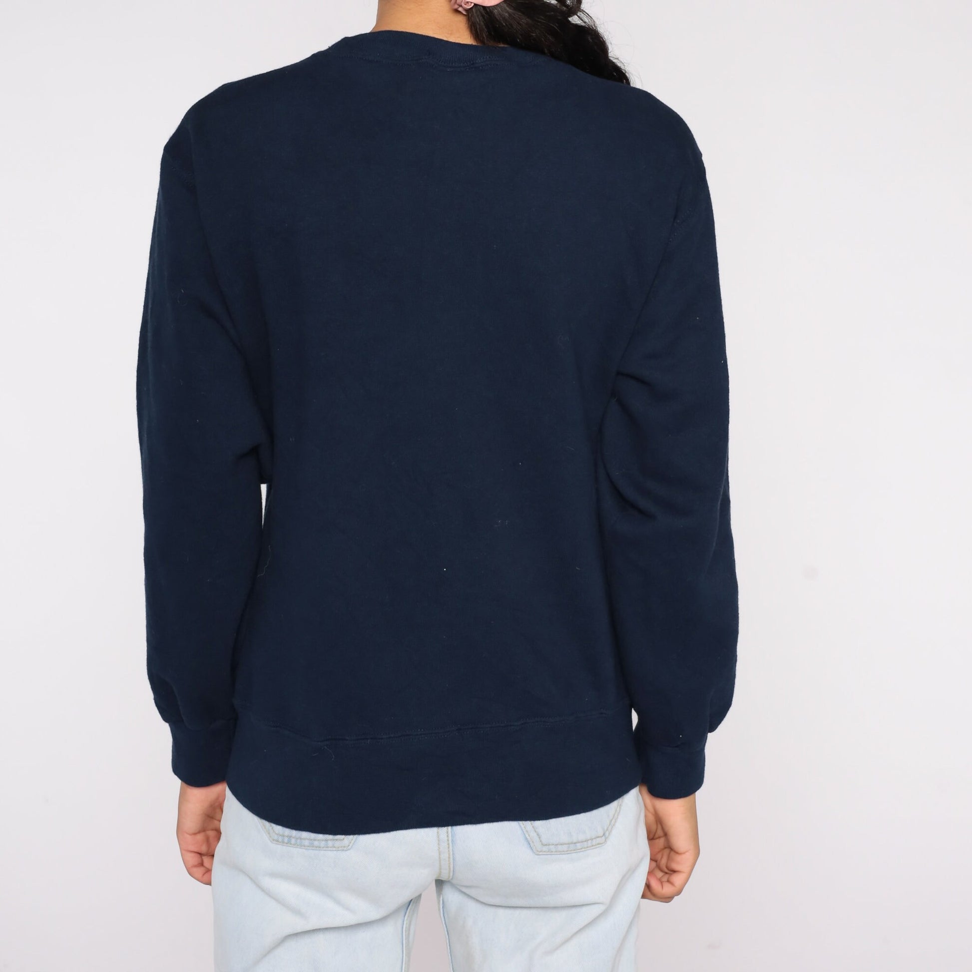 90s Champion University of Michigan Wolverines Navy Crewneck Sweatshirt Medium