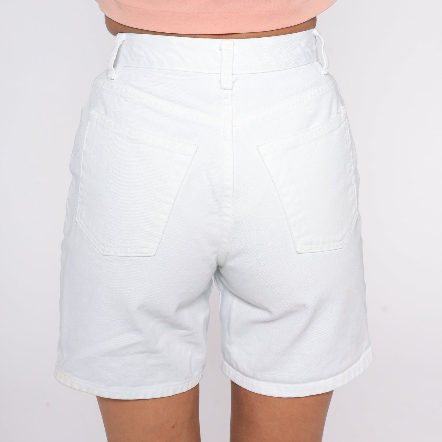 Y2K White Denim Shorts High Waisted Arizona Jeans Co Extra Small