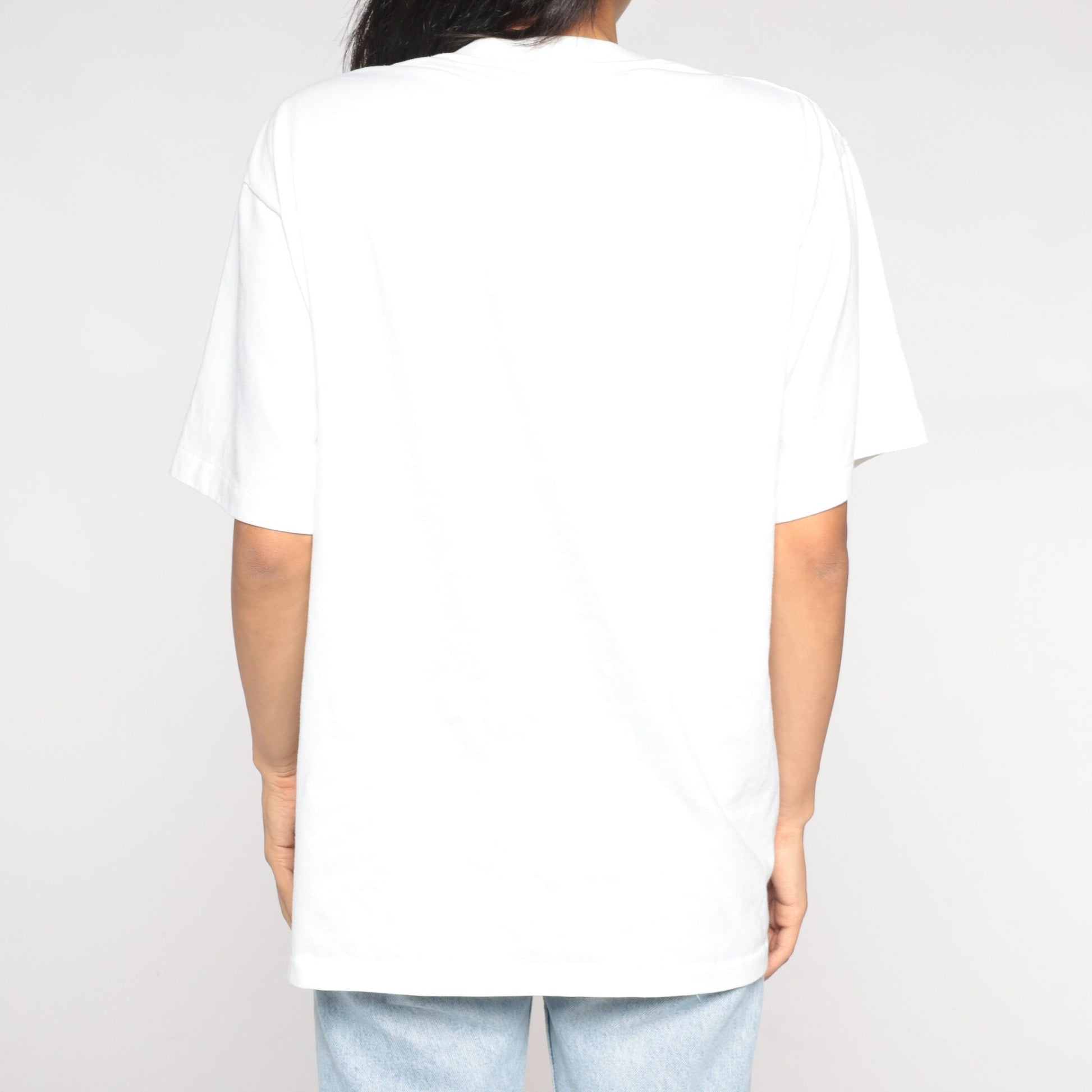 90s Swordfish Graphic T-Shirt Ixtapa Zihuatanejo Mexico White Single Stitch Medium