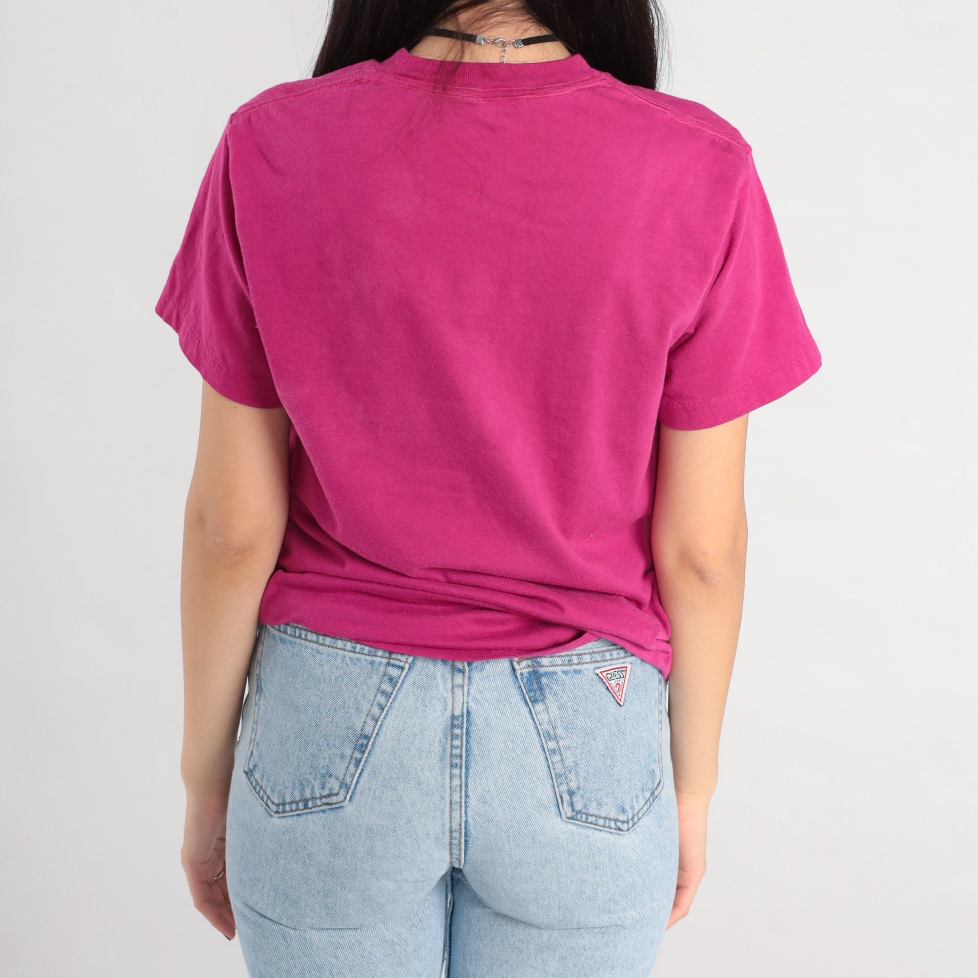 90s Reebok Dance For Heart American Heart Association Graphic Tee Magenta Small