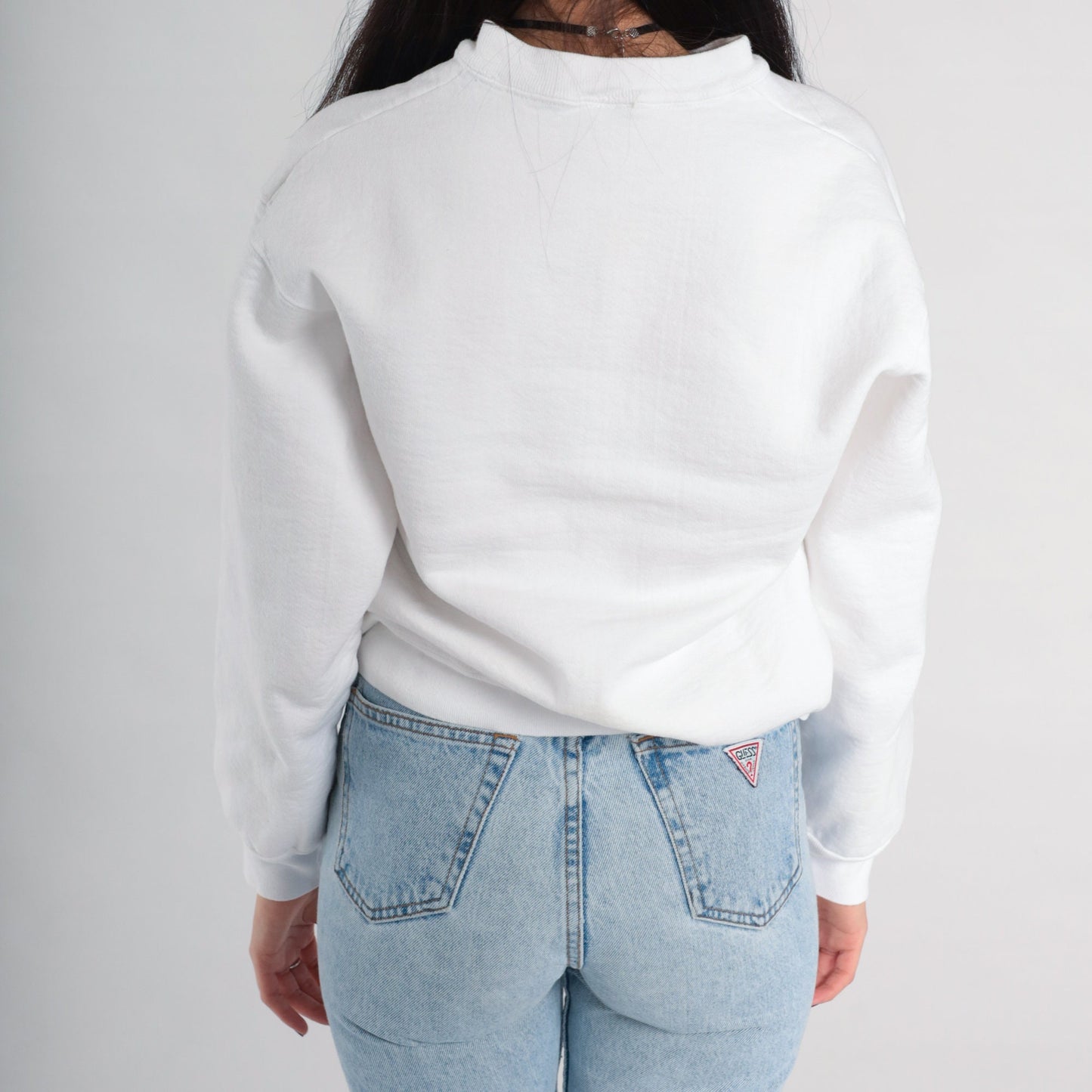 90s Patten College Oakland Graphic Sweatshirt White Small