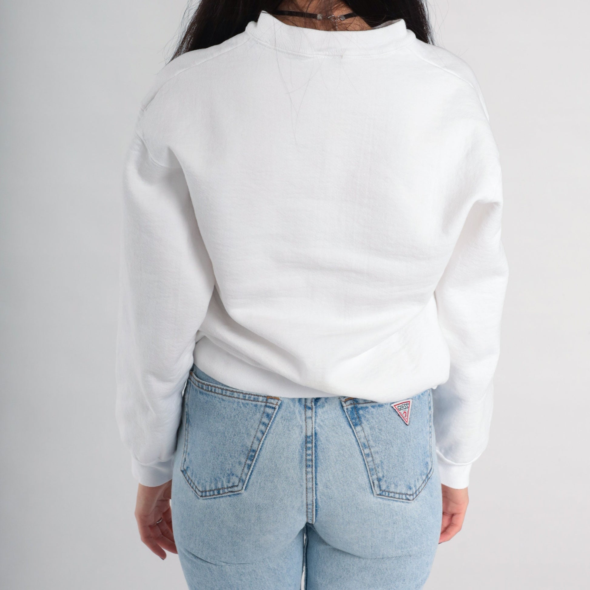 90s Patten College Oakland Graphic Sweatshirt White Small