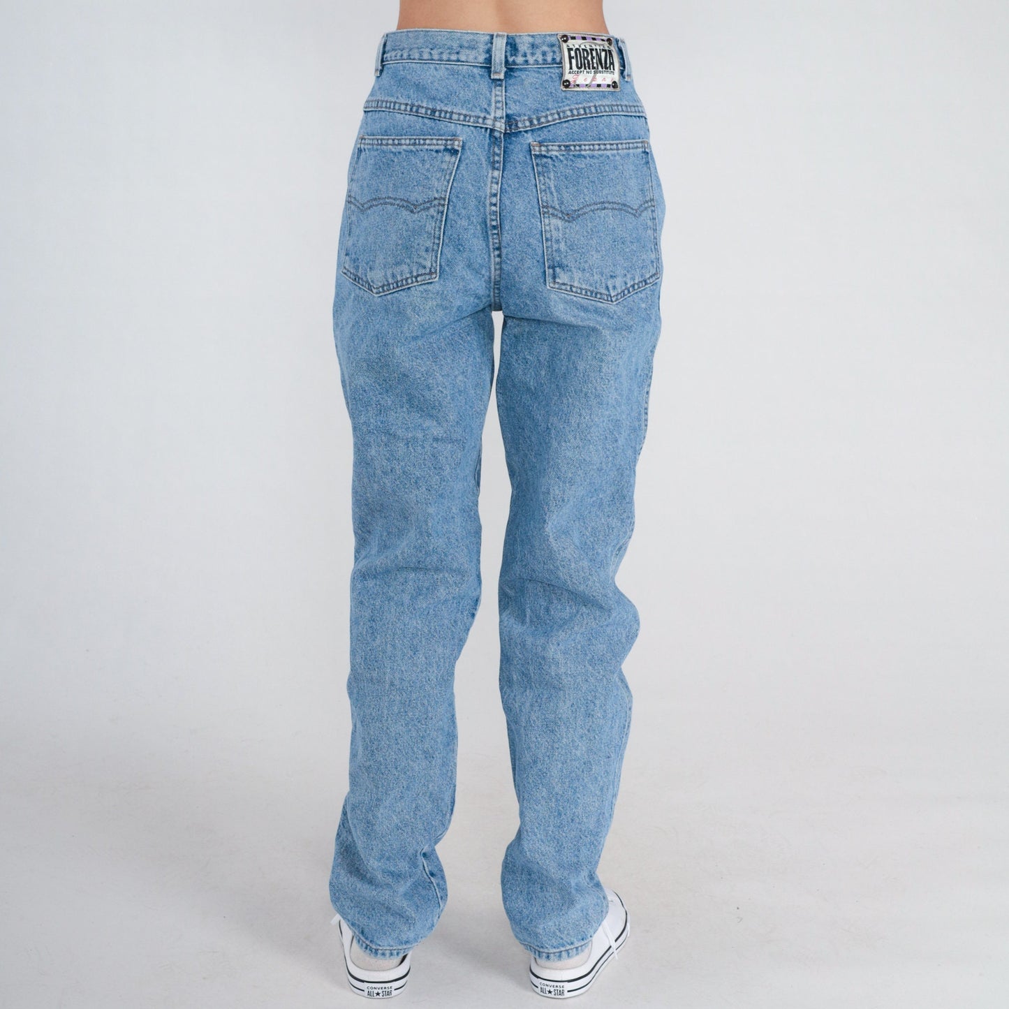 90s Forenza High Waisted Straight Leg Jeans Blue Denim Small