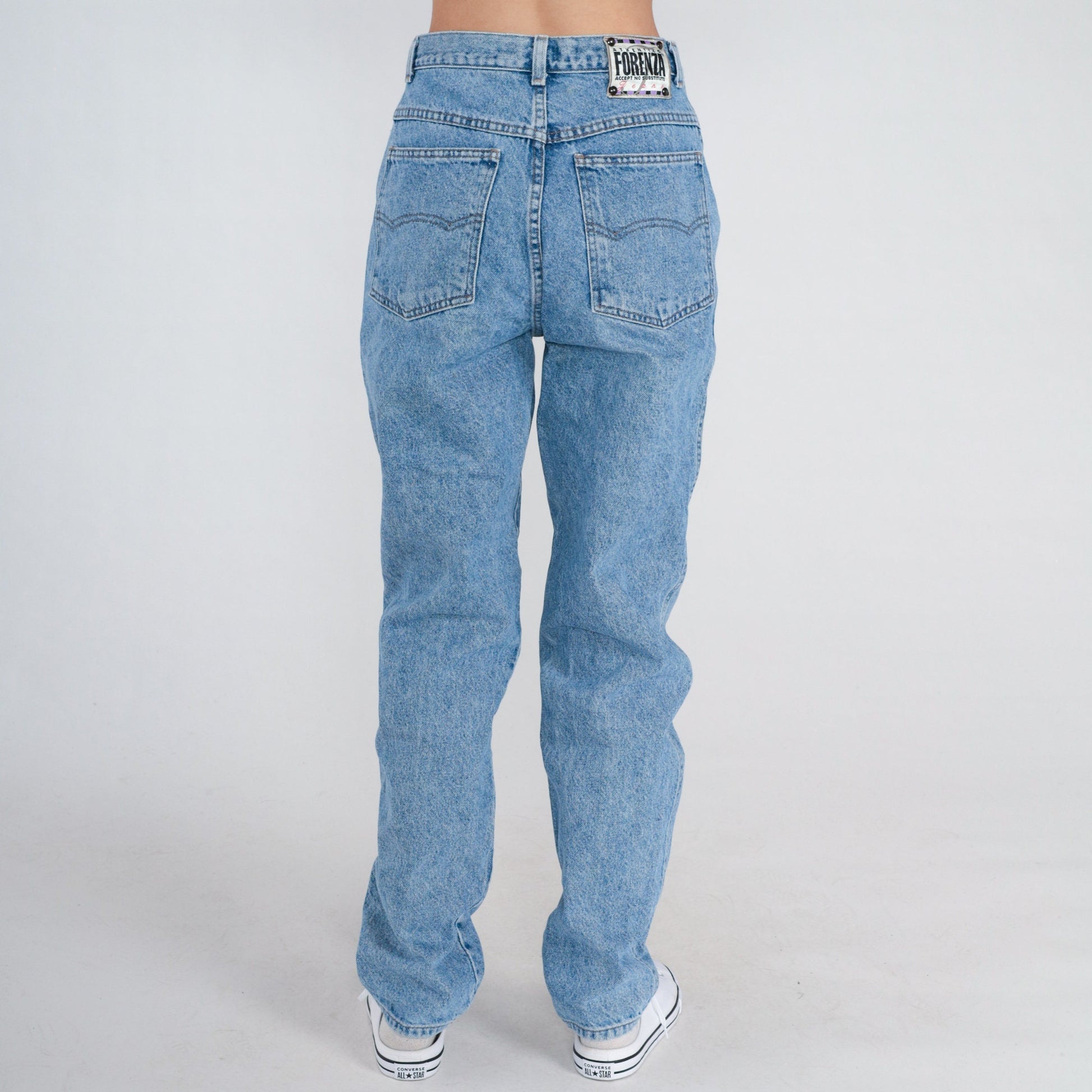 90s Forenza High Waisted Straight Leg Jeans Blue Denim Small