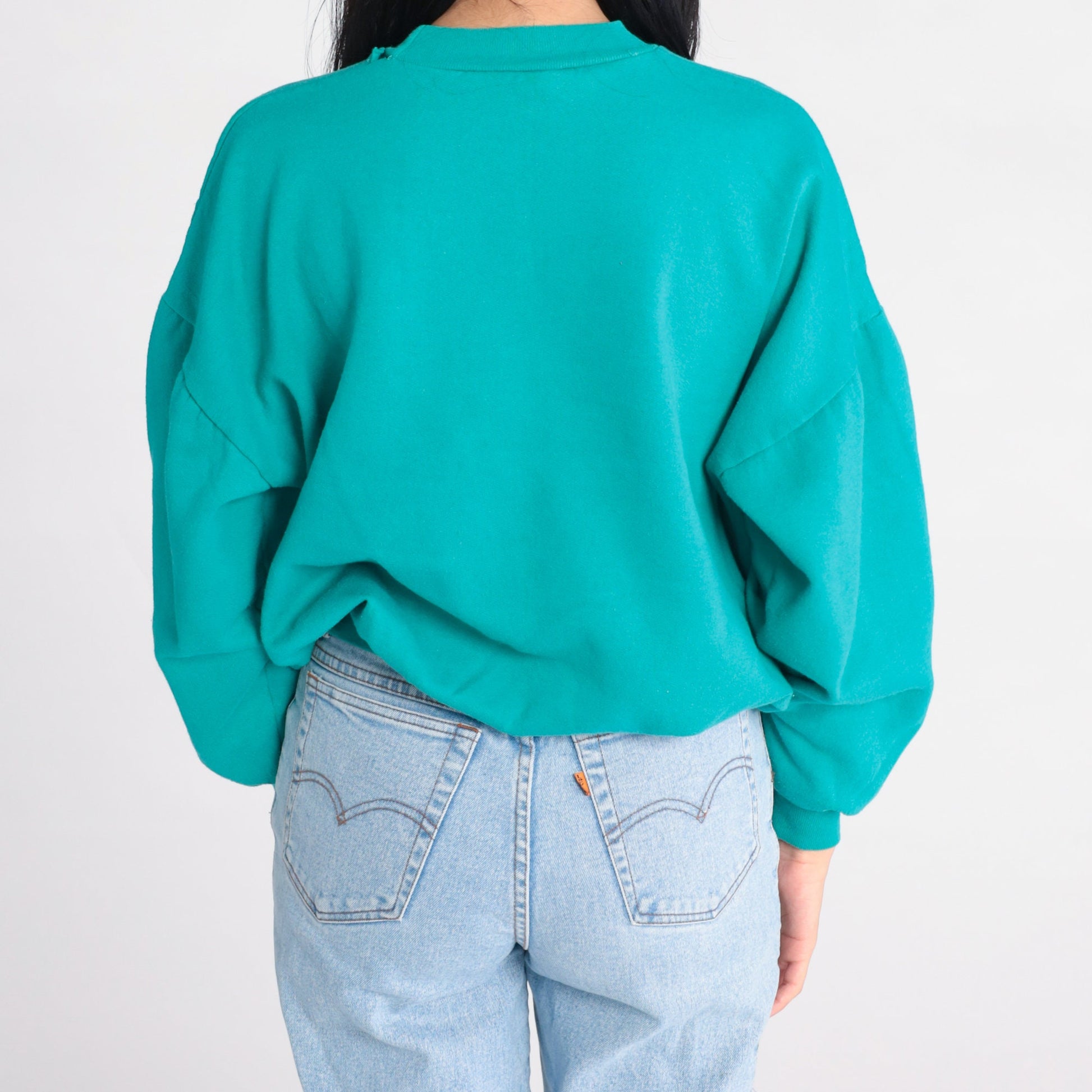 90s Niagara Falls Canada Maple Leaf Sweatshirt Green Crewneck Small