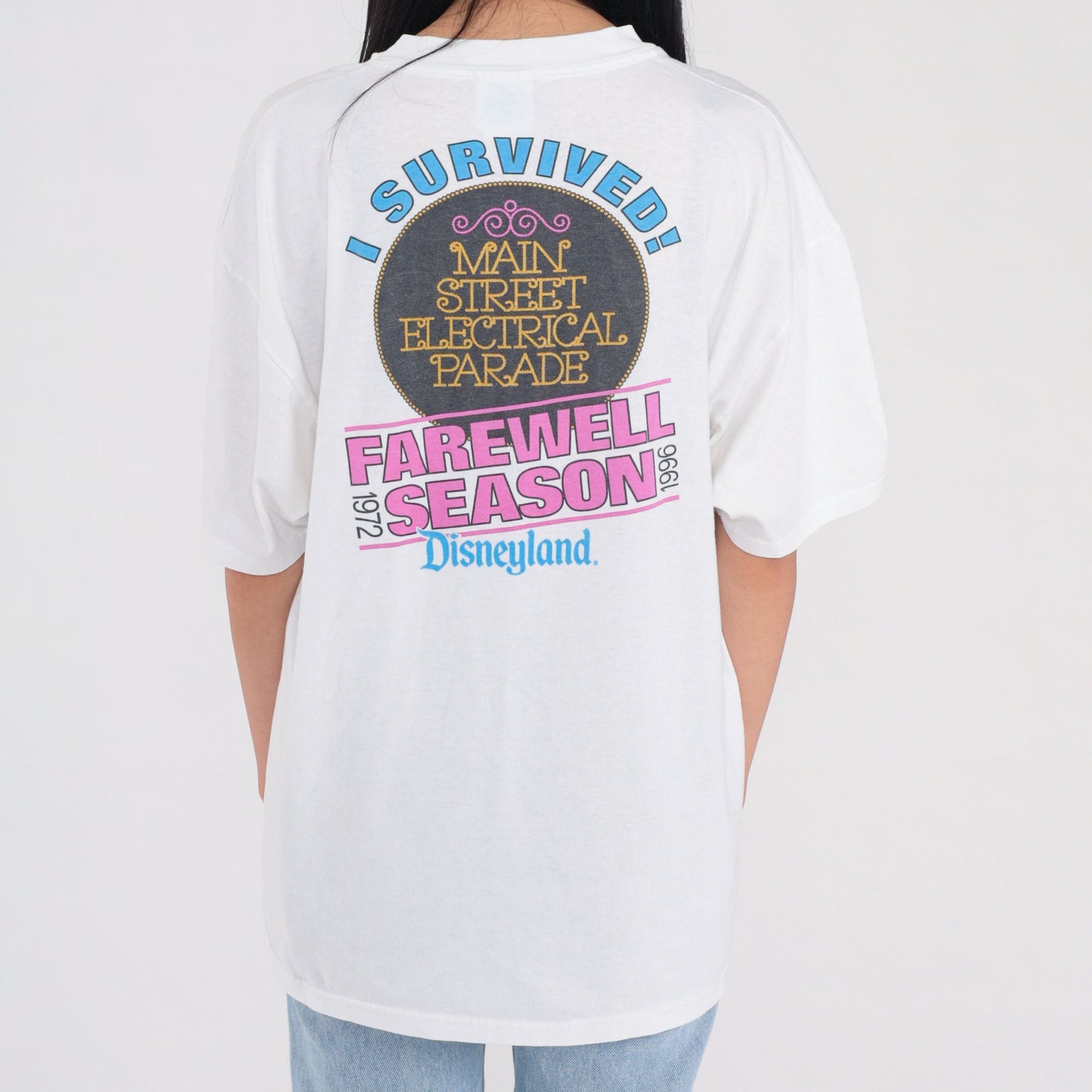 1997 Disneyland Main Street Electrical Parade T-Shirt 90s Disney Graphic White Extra Large