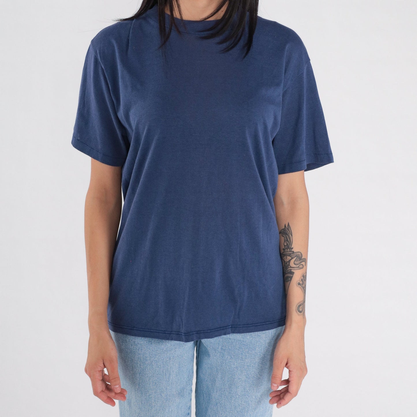 1987 Reichert Yung Cryo Seminar Graphic T-Shirt Navy Blue Medium