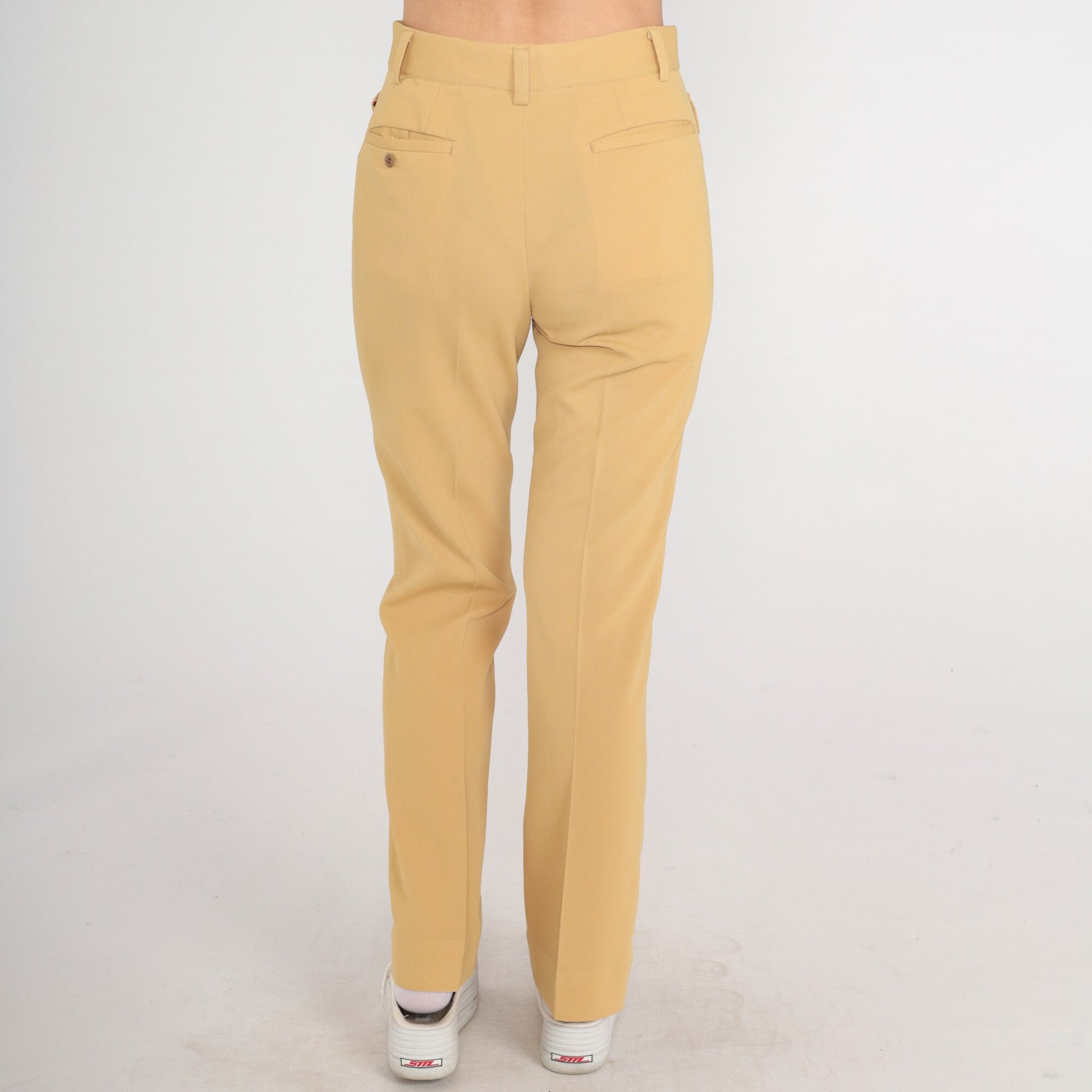 70s Sand Bell Bottom Flare Pants High Rise Vintage Small S