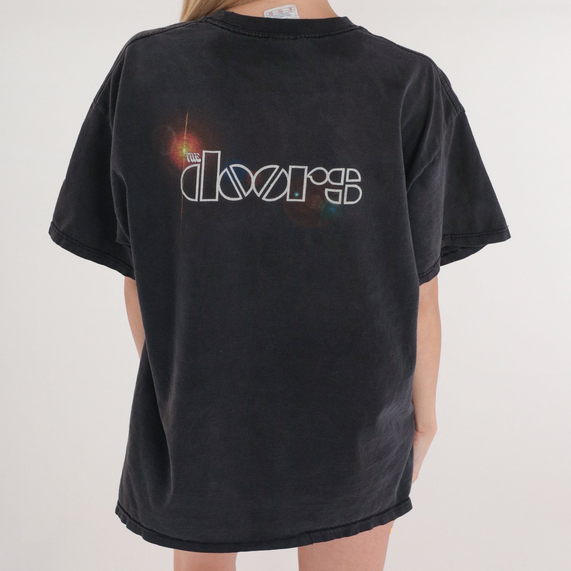 90s The Doors Jim Morrison Graphic T-Shirt Black Cotton XL