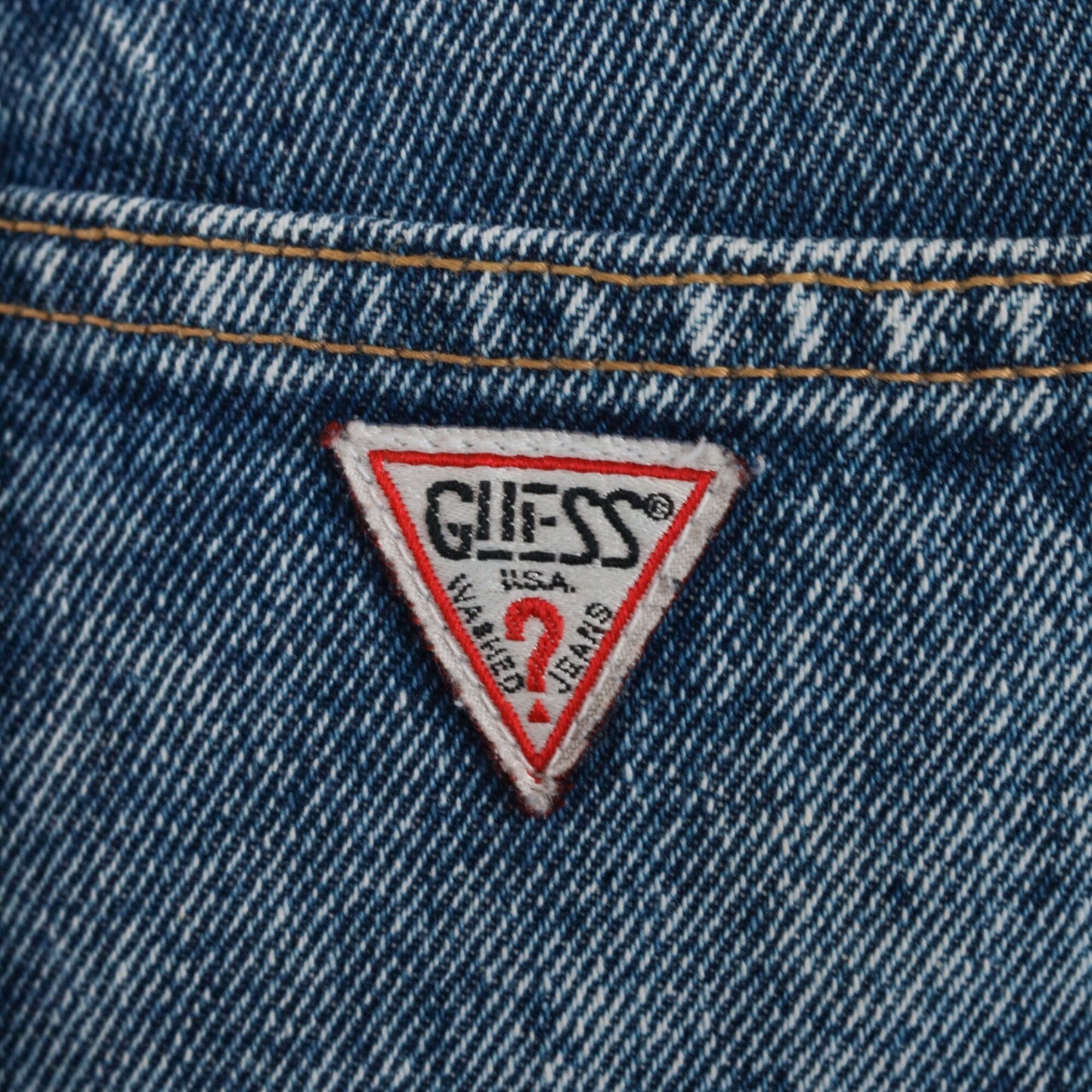 Guess Acid Wash Cutoff Jean Shorts High Waisted 90s Denim Blue XXS