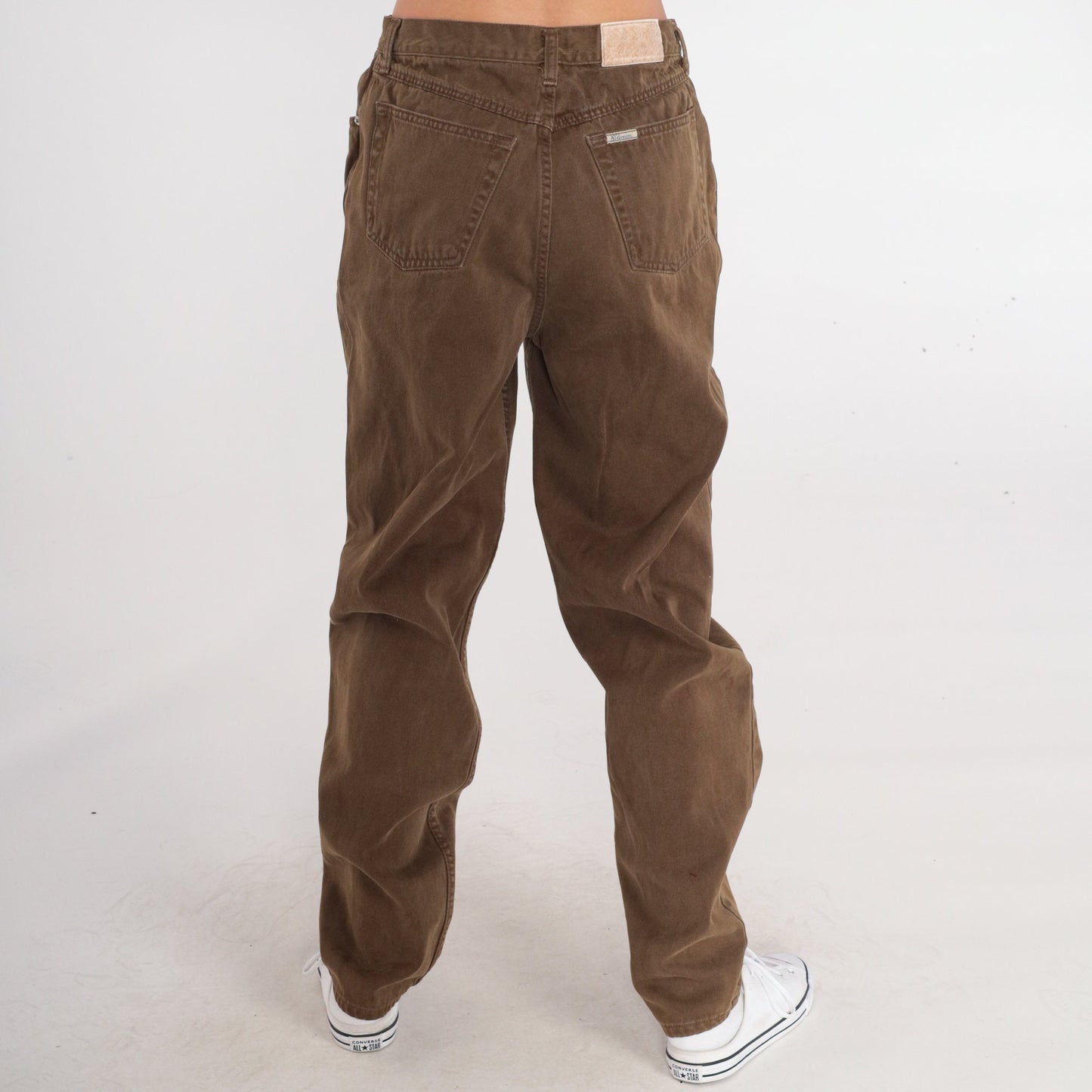 90s Ann Taylor Brown Mom Jeans High Rise Tapered Denim 12L