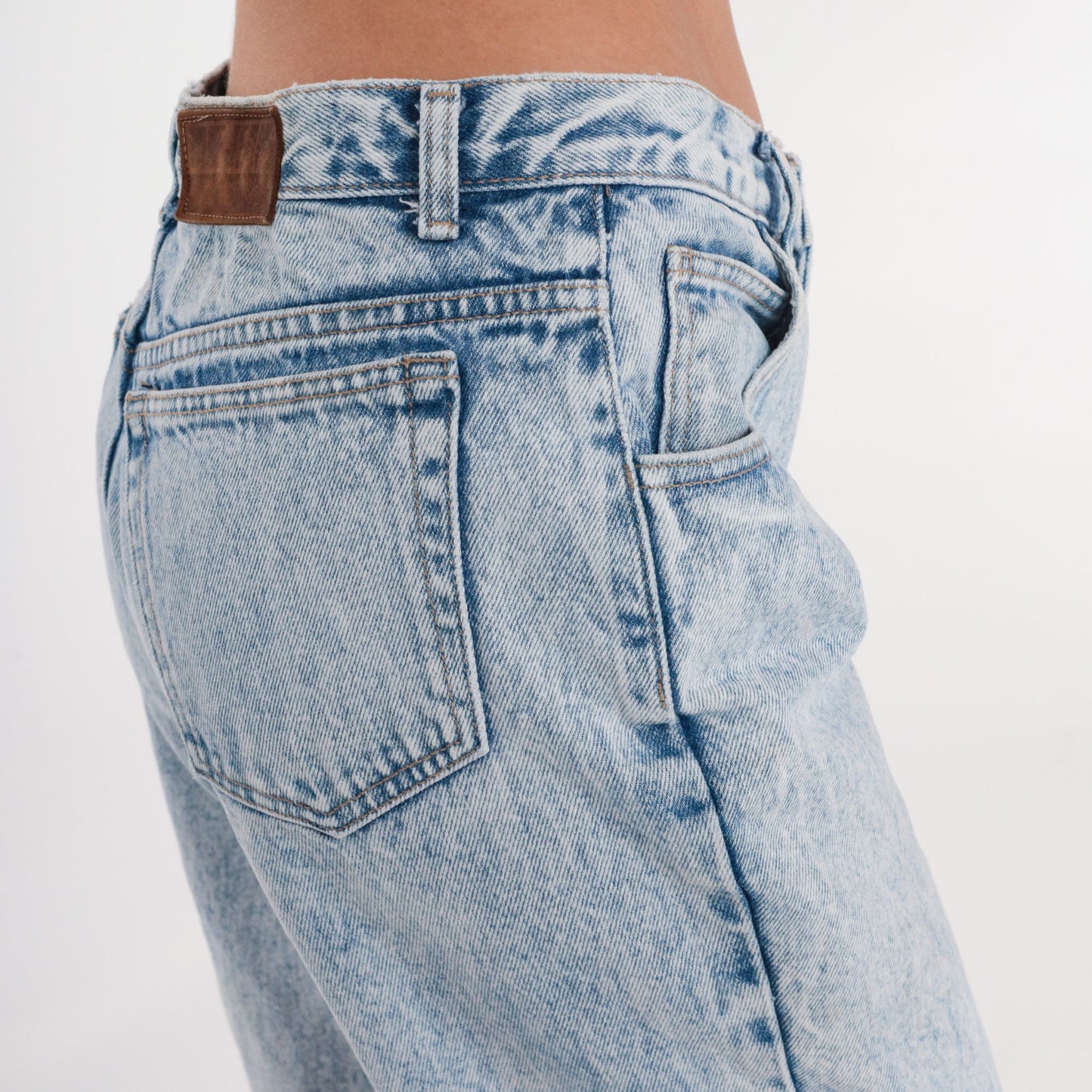 80s Calvin Klein Acid Wash Mom Jeans High Waist Tapered Denim Small