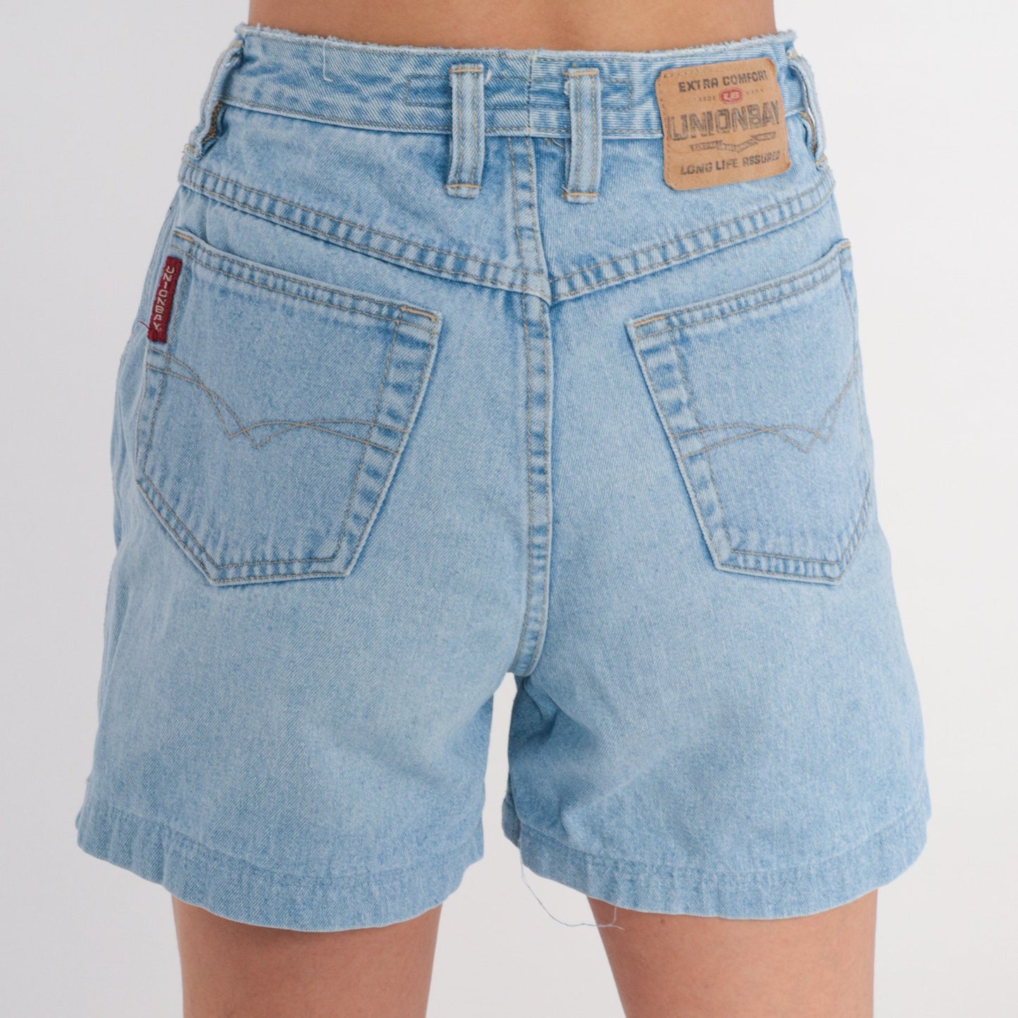90s Union Bay High-Waisted Denim Shorts Blue Small S