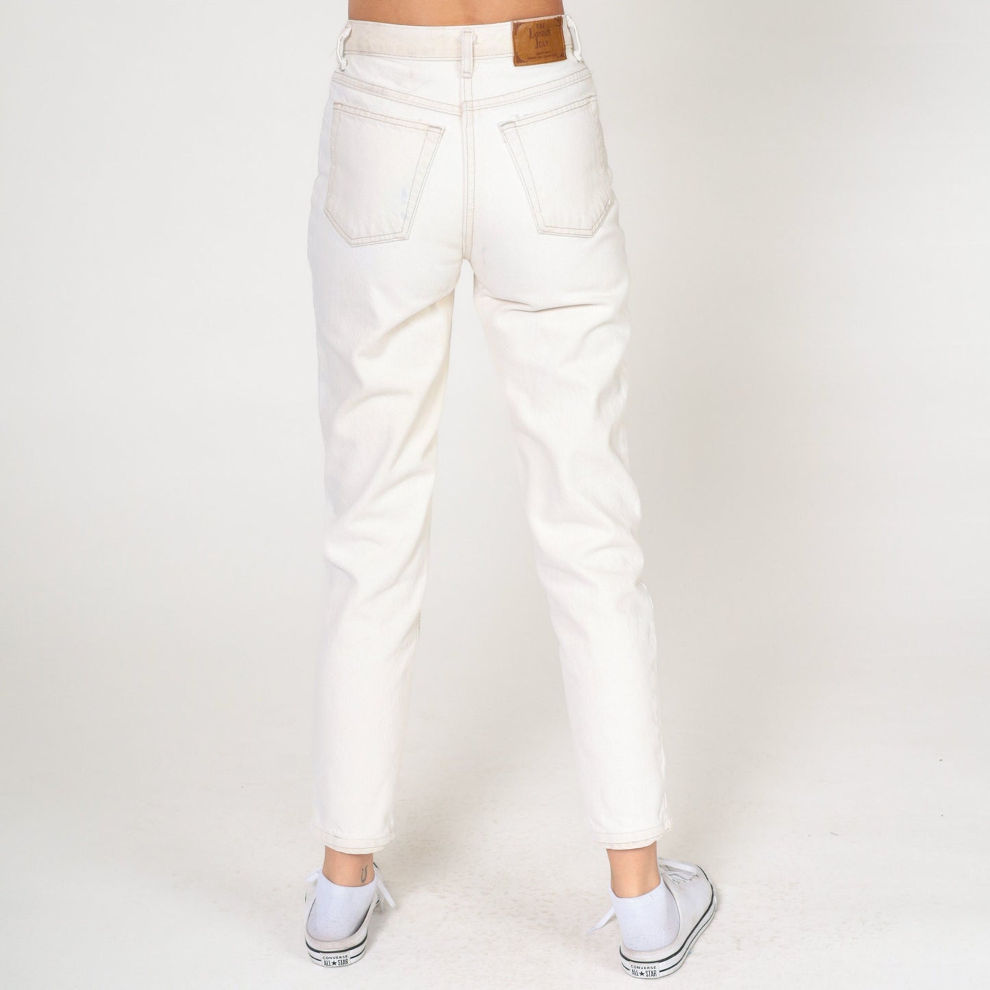 00s The London Jean White Skinny Jeans Mid Rise Cotton Extra Small