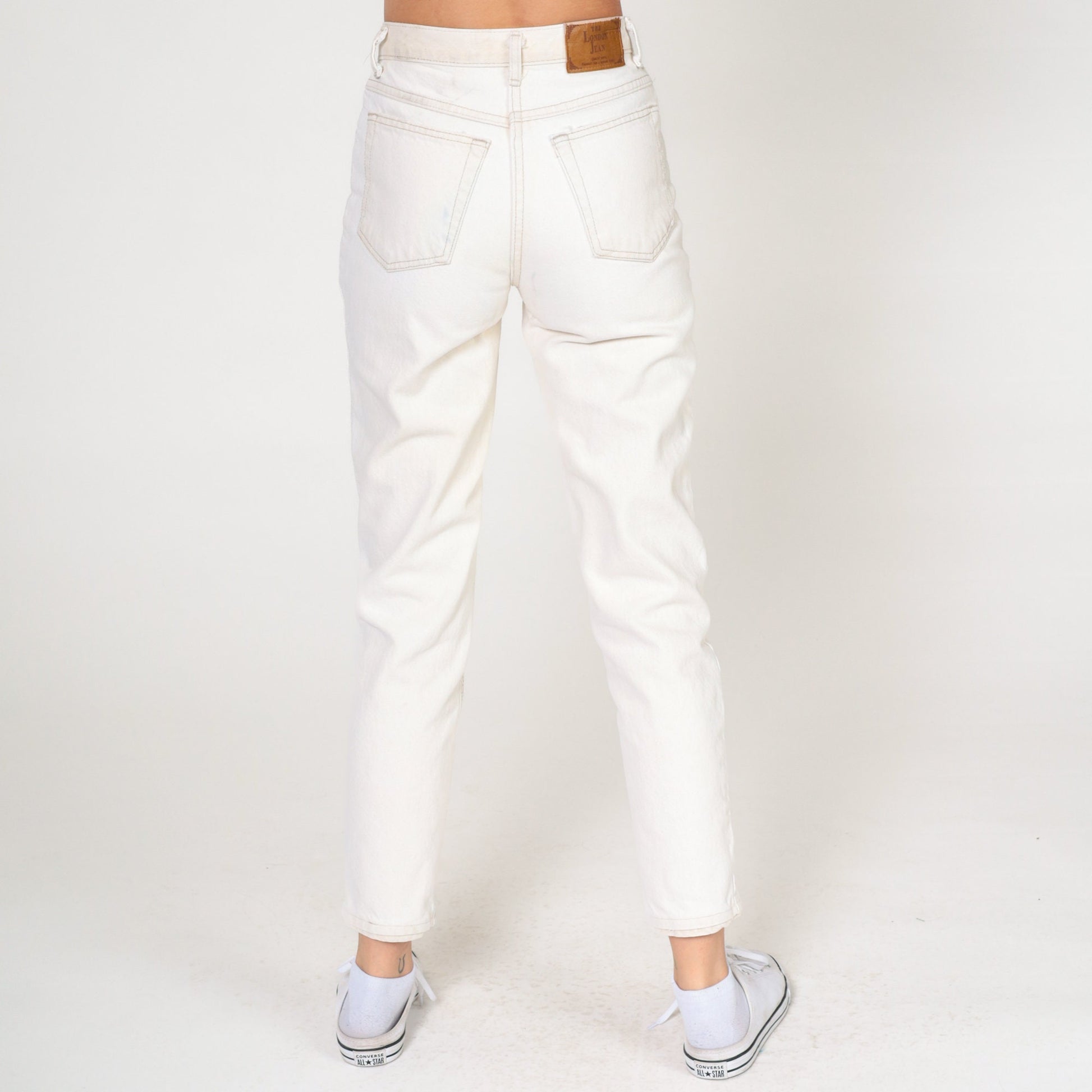 00s The London Jean White Skinny Jeans Mid Rise Cotton Extra Small