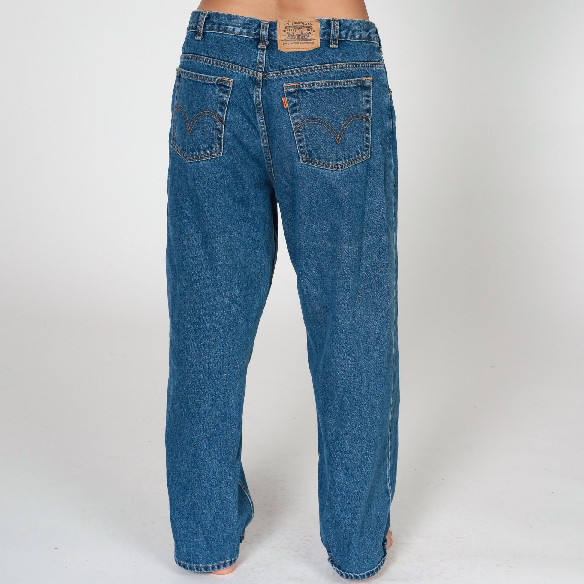 Levi's Y2K High-Waist Straight Leg Jeans Blue Denim 36x30