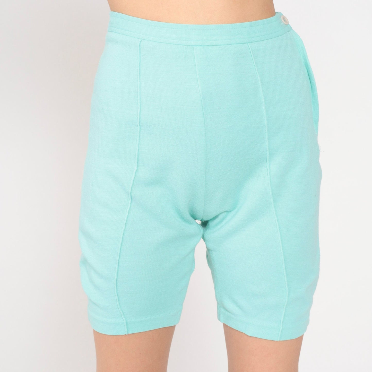 80s Bugle Boy Mint Green High-Rise Shorts Extra Small XS