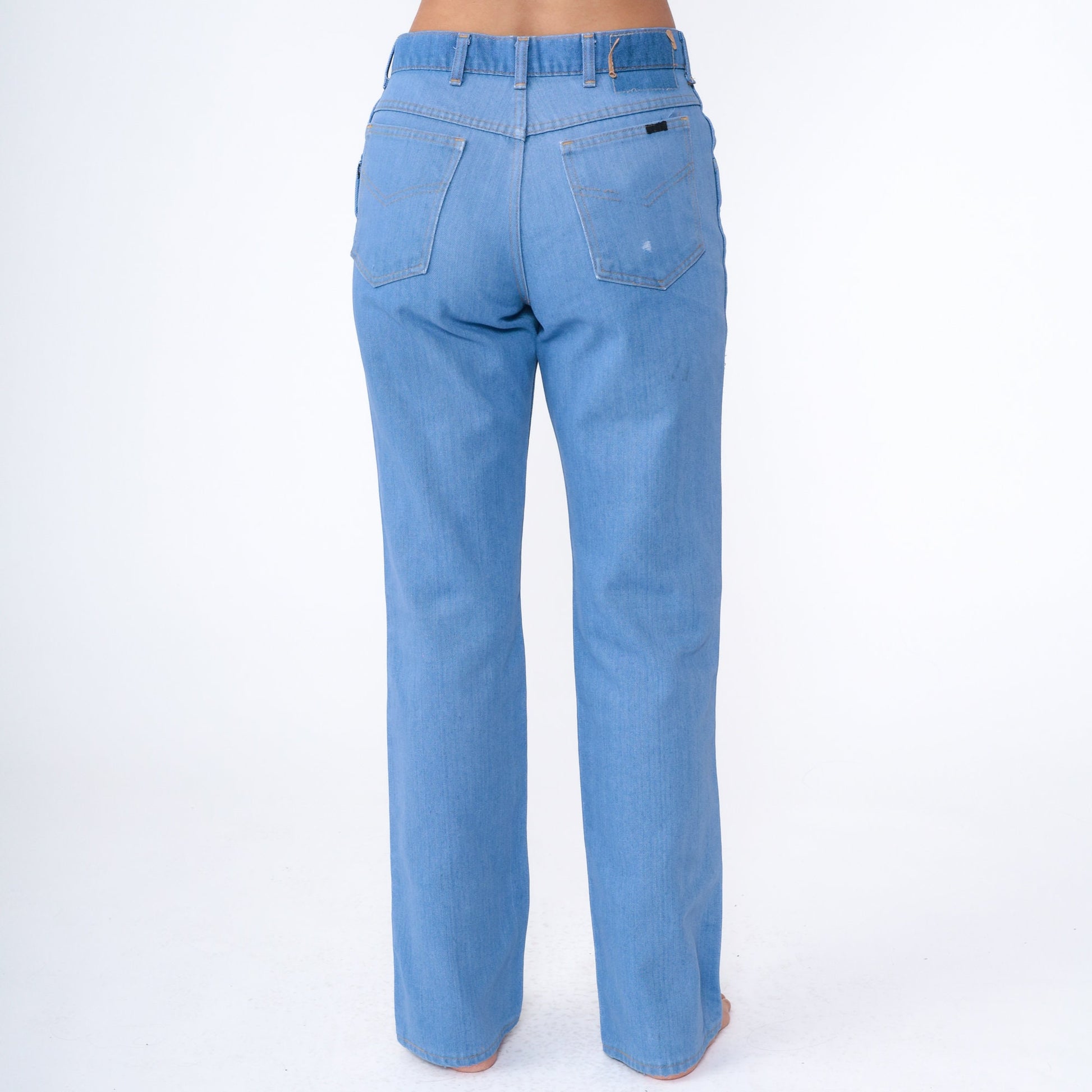 80s Roebucks Bootcut Jeans Blue High Rise Denim Men's Medium 31