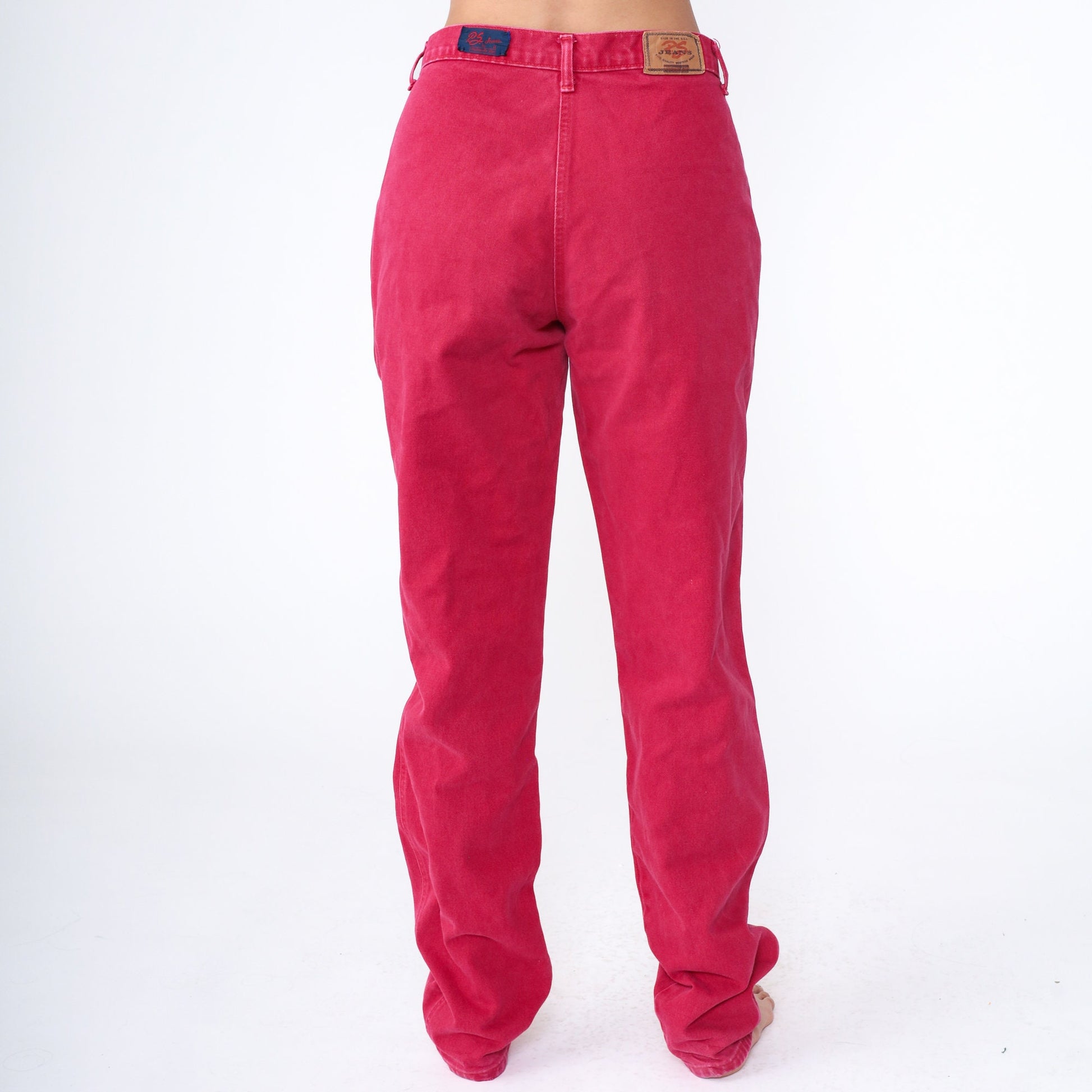 90s Panhandle Slim Red Denim High Waisted Yoke Jeans Tapered Leg Extra Large