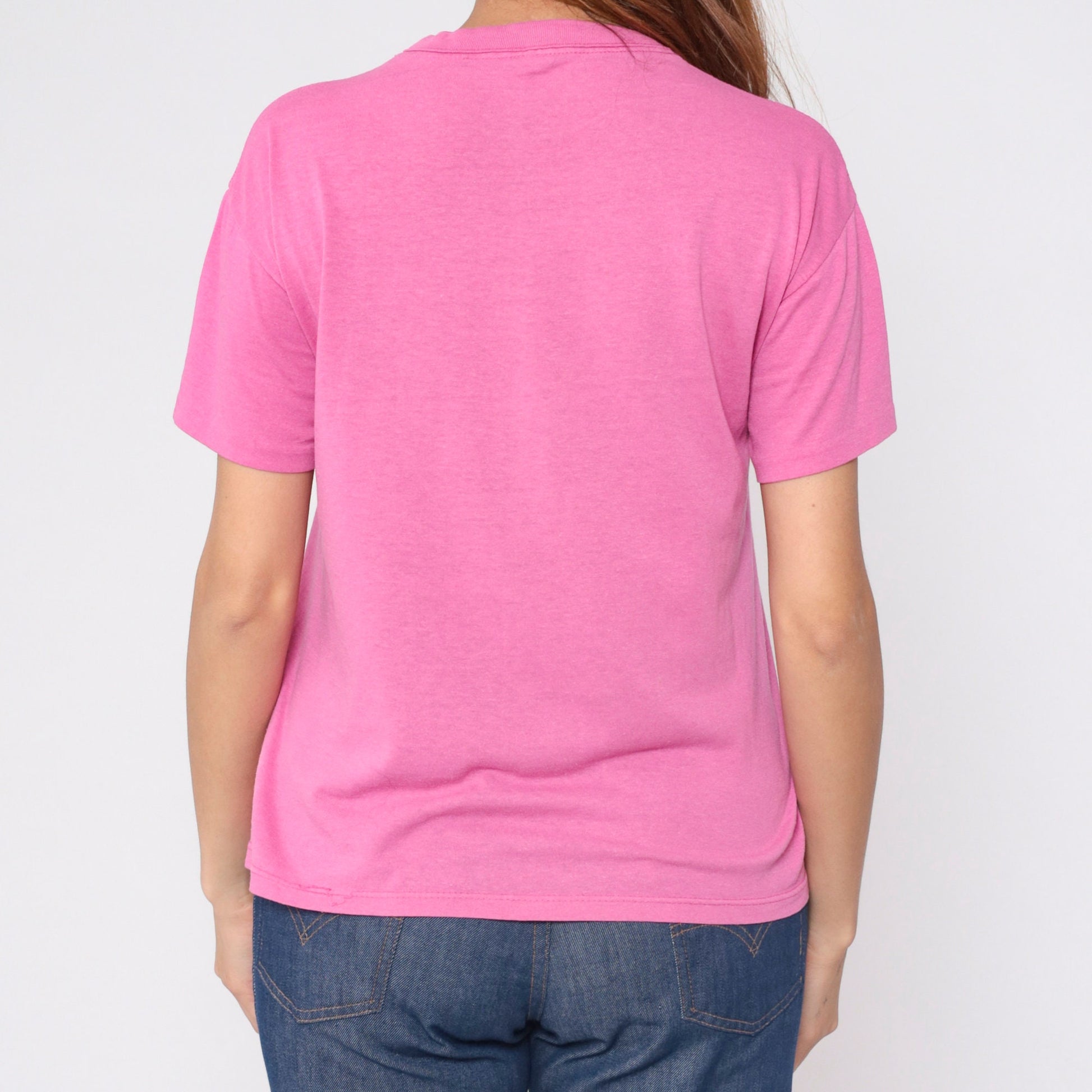 80s Hogle Zoo Salt Lake City Elephant Graphic T-Shirt Pink Medium