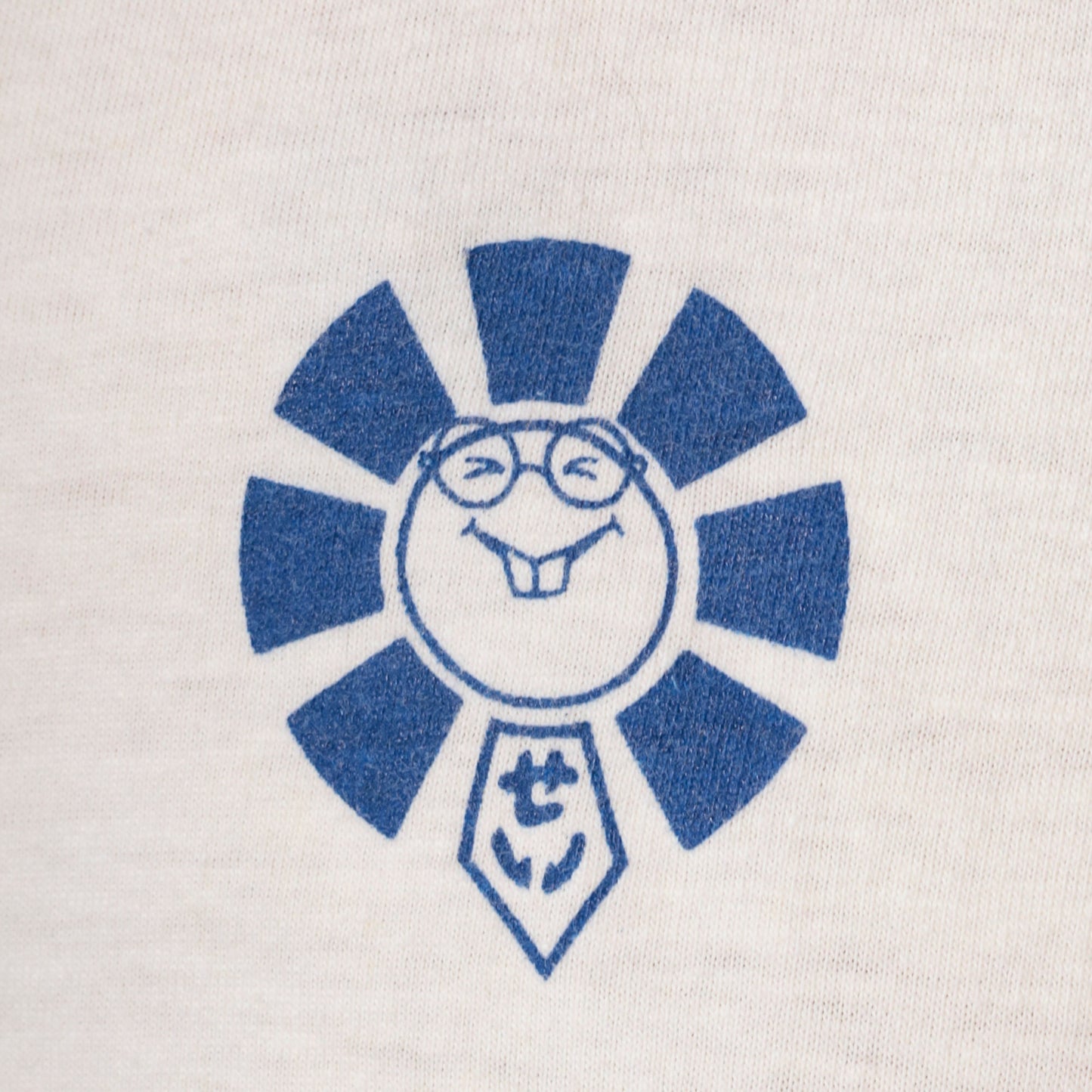80s Japanese Shogun Graphic T-Shirt Sansei Creations Off-White Single Stitch Small