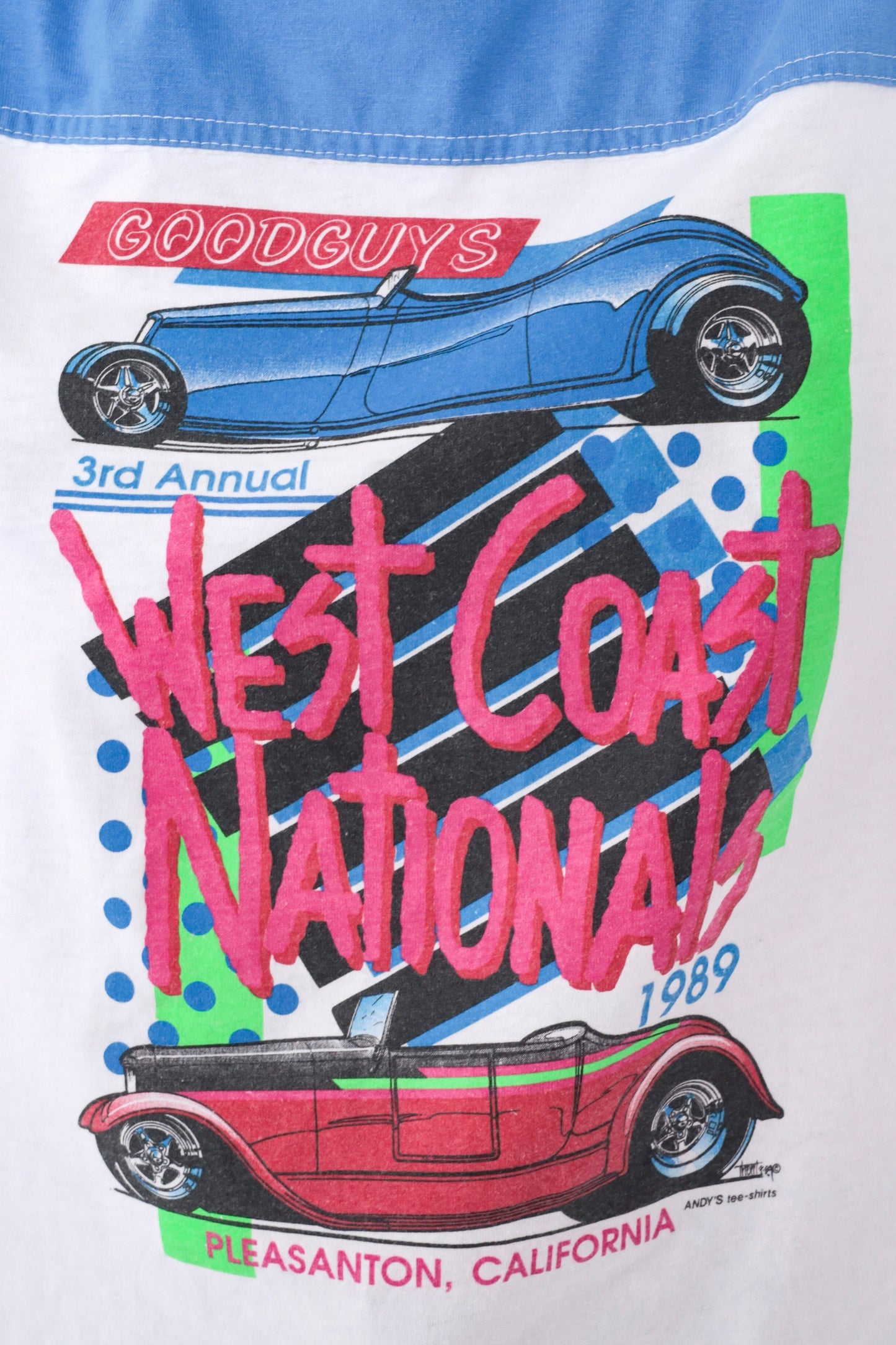 80s Hot Rod Ringer Tee Goodguys 3rd Annual West Coast Nationals Graphic Medium