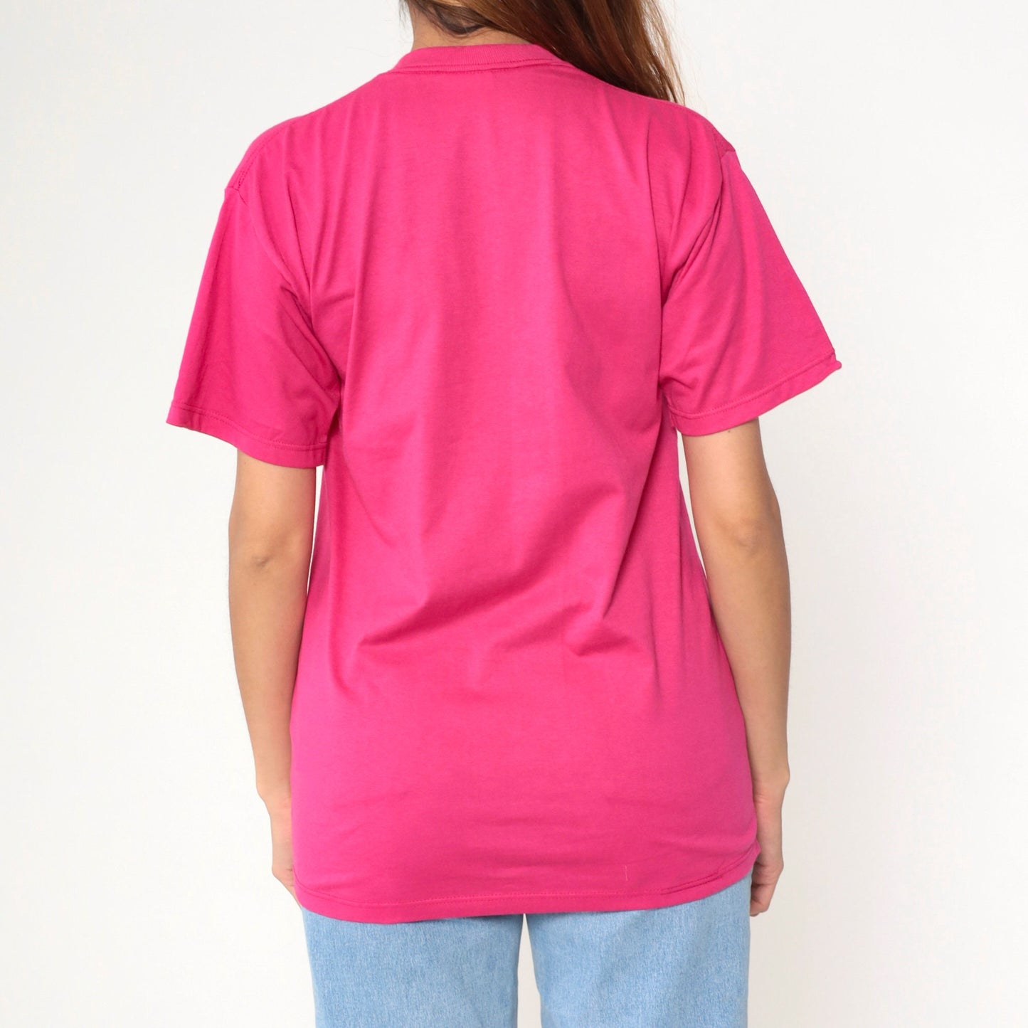 90s Kateri Tekakwitha Native American Saint Graphic T-Shirt Pink Small