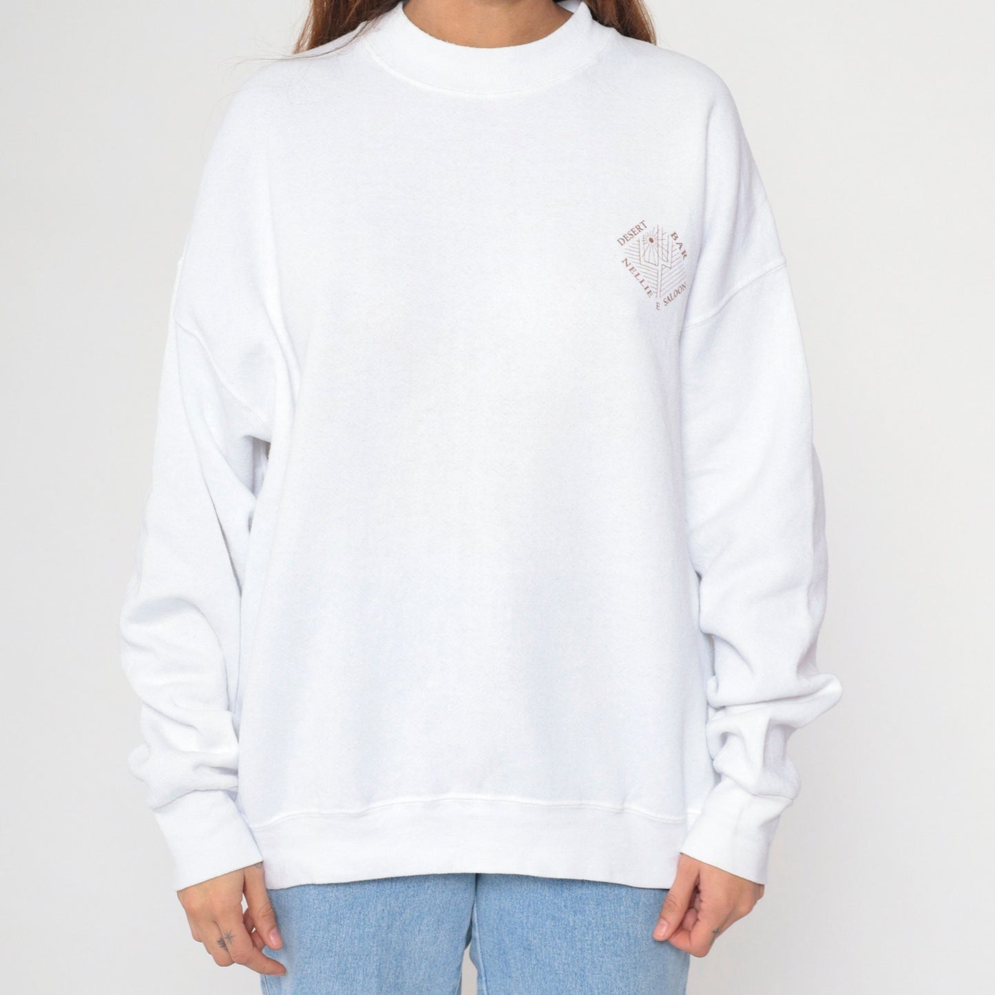 90s Nellie E Saloon Parker Arizona Graphic Sweatshirt White Crewneck Extra Large XXL