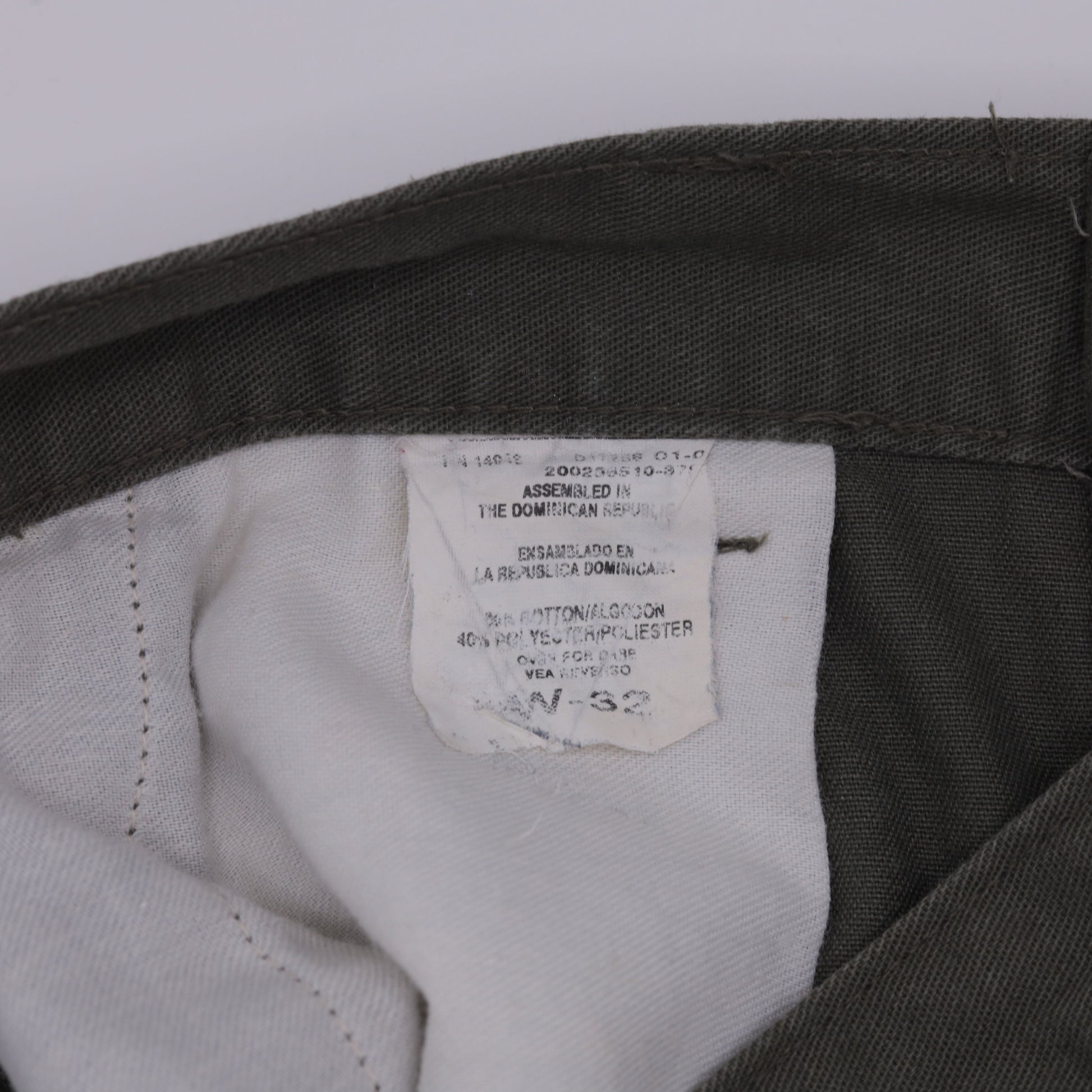 00s Taupe High-Waisted Trouser Shorts Cotton Blend W32 Medium