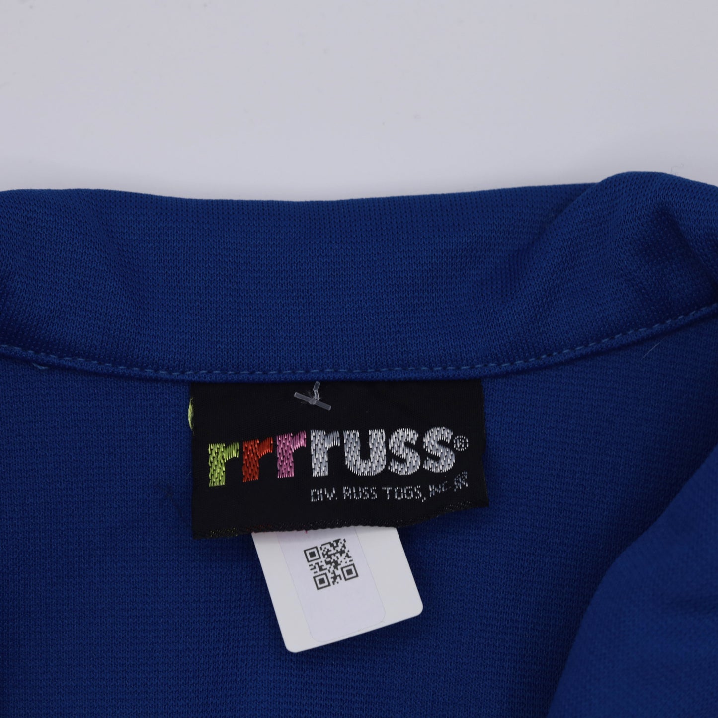 70s Royal Blue Short Sleeve Blazer Tailored Button Up Jacket Small