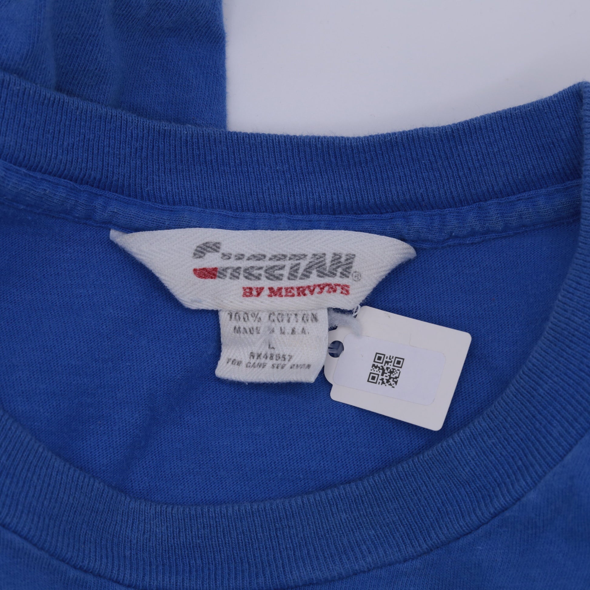 90s Boulder Junior Soccer Patch T-Shirt Blue Cotton Graphic Tee Large L