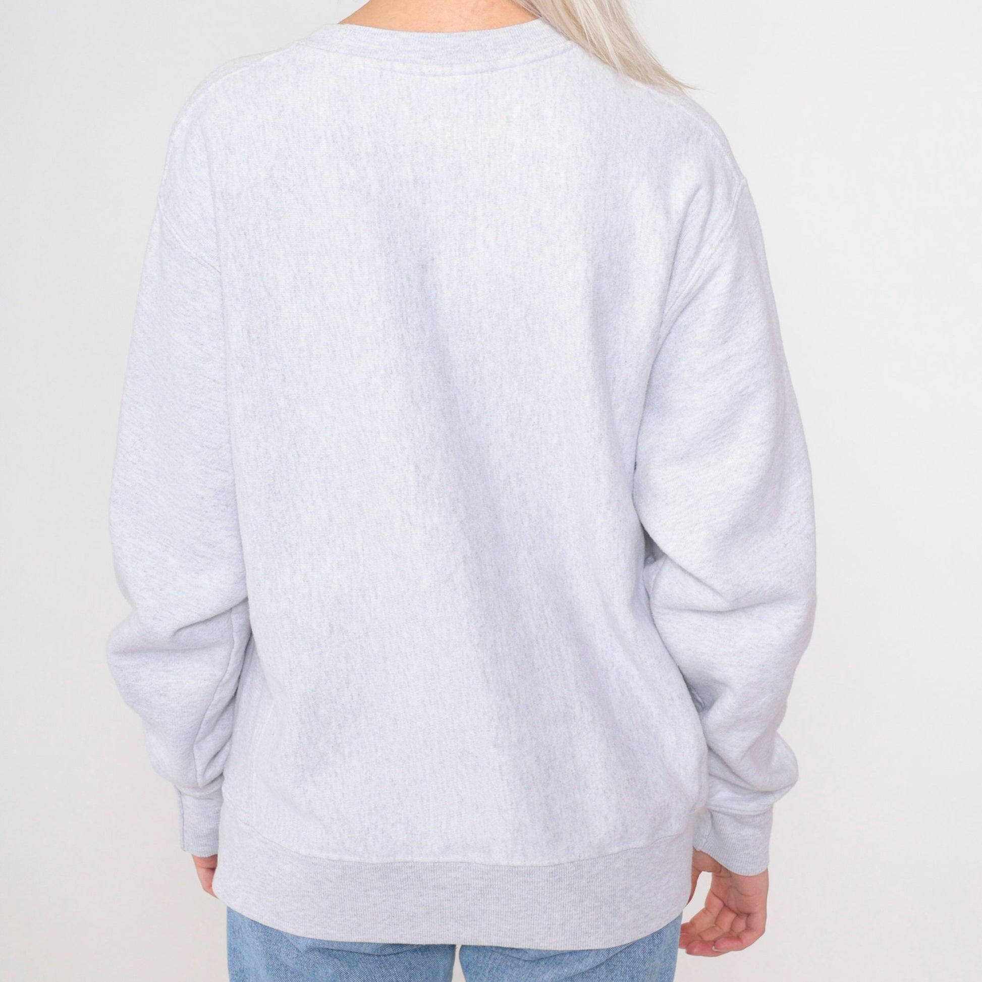 90s Champion Reverse Weave Harvard University Sweatshirt Grey Medium