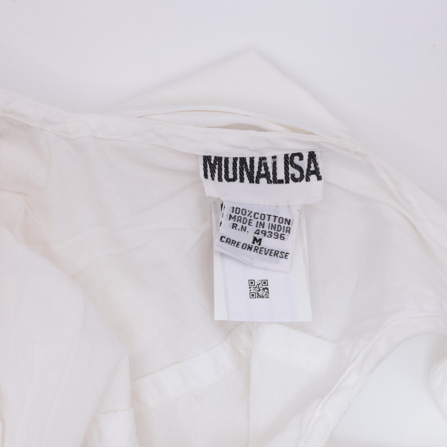 90s Munalisa Floral Embroidered Tank Top White Mesh Cutwork Small