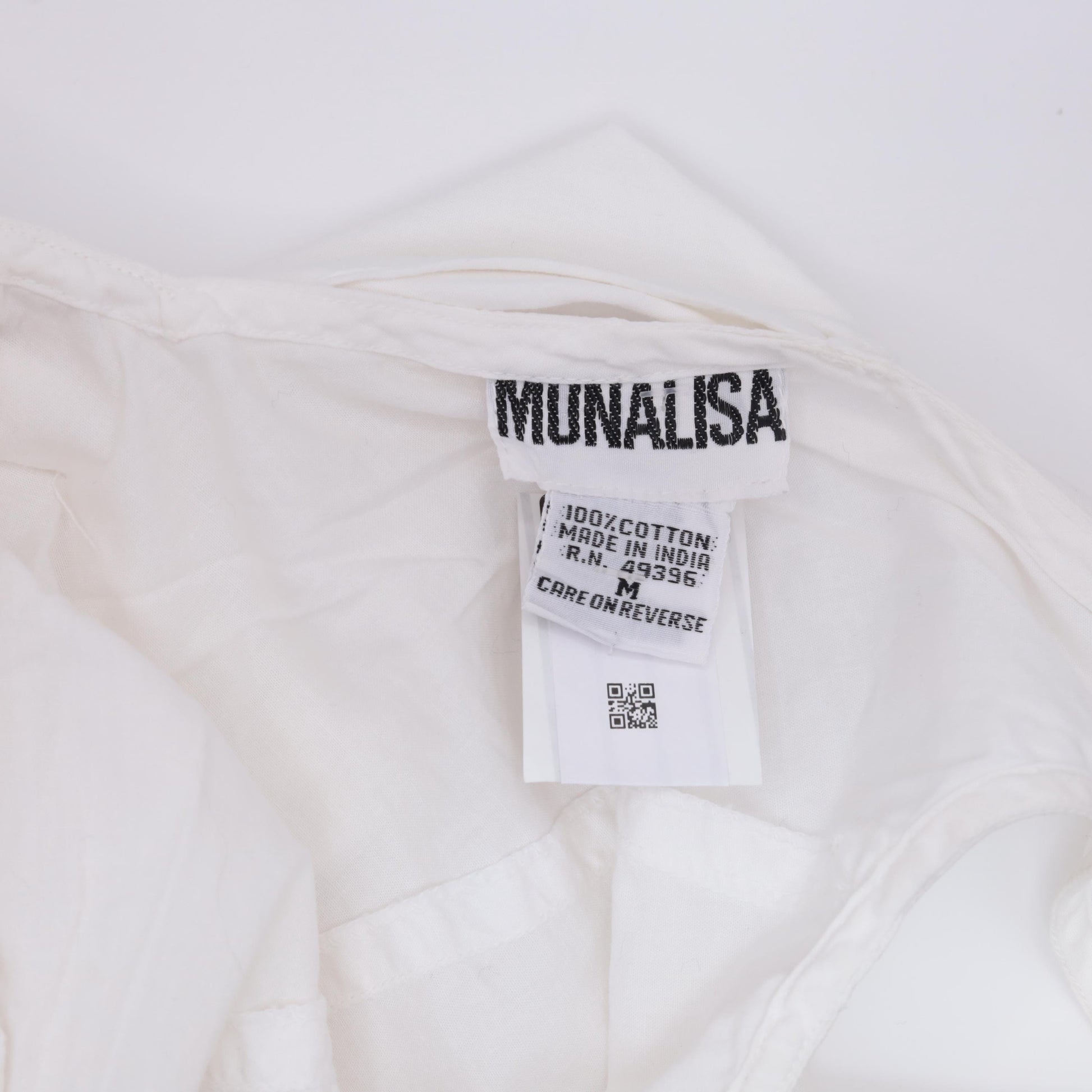 90s Munalisa Floral Embroidered Tank Top White Mesh Cutwork Small