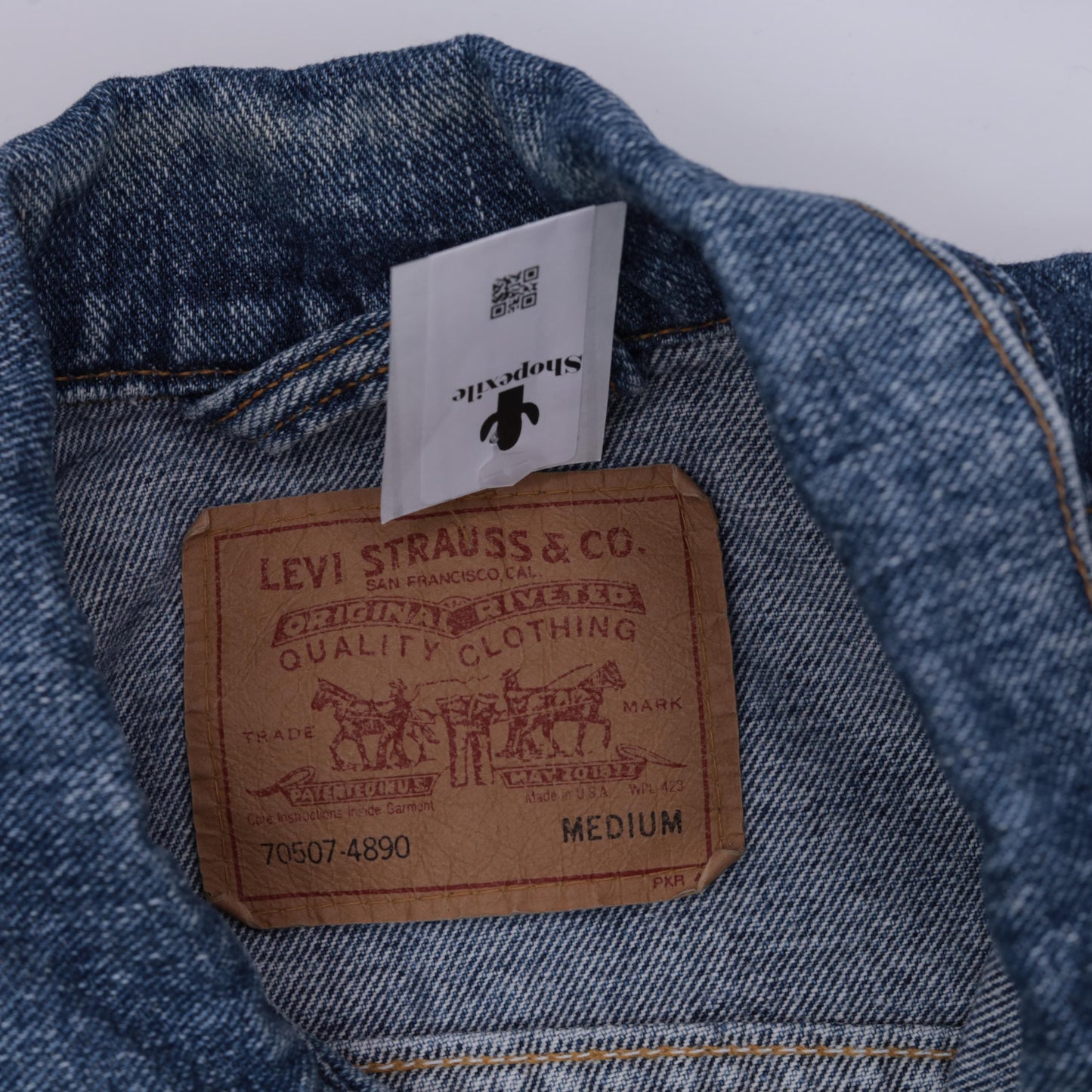 90s Levi's Denim Jacket Blue Button Up Jean Jacket Men's Medium