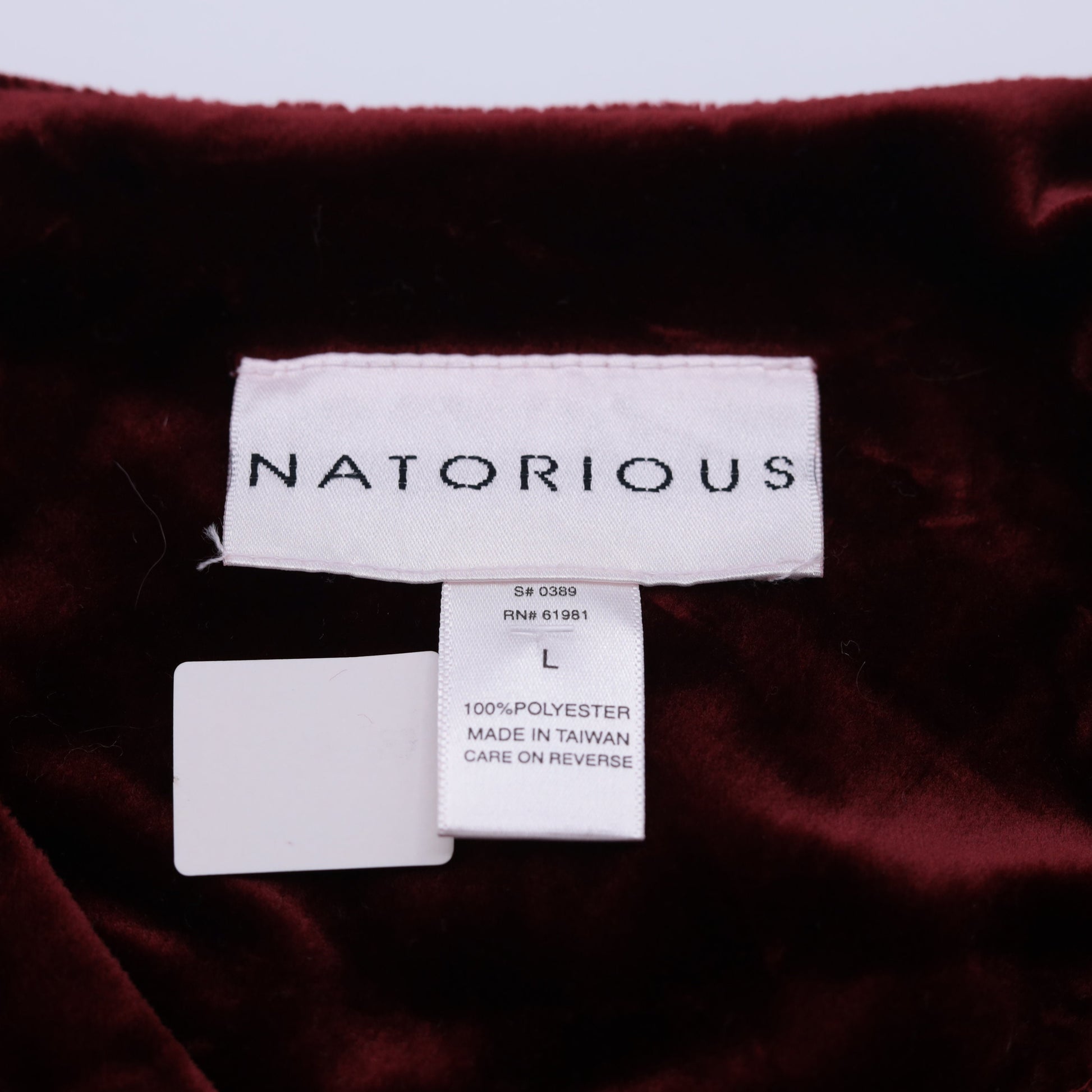 Y2K Burgundy Velvet Mandarin Collar Blouse Frog Closure Long Sleeve Large