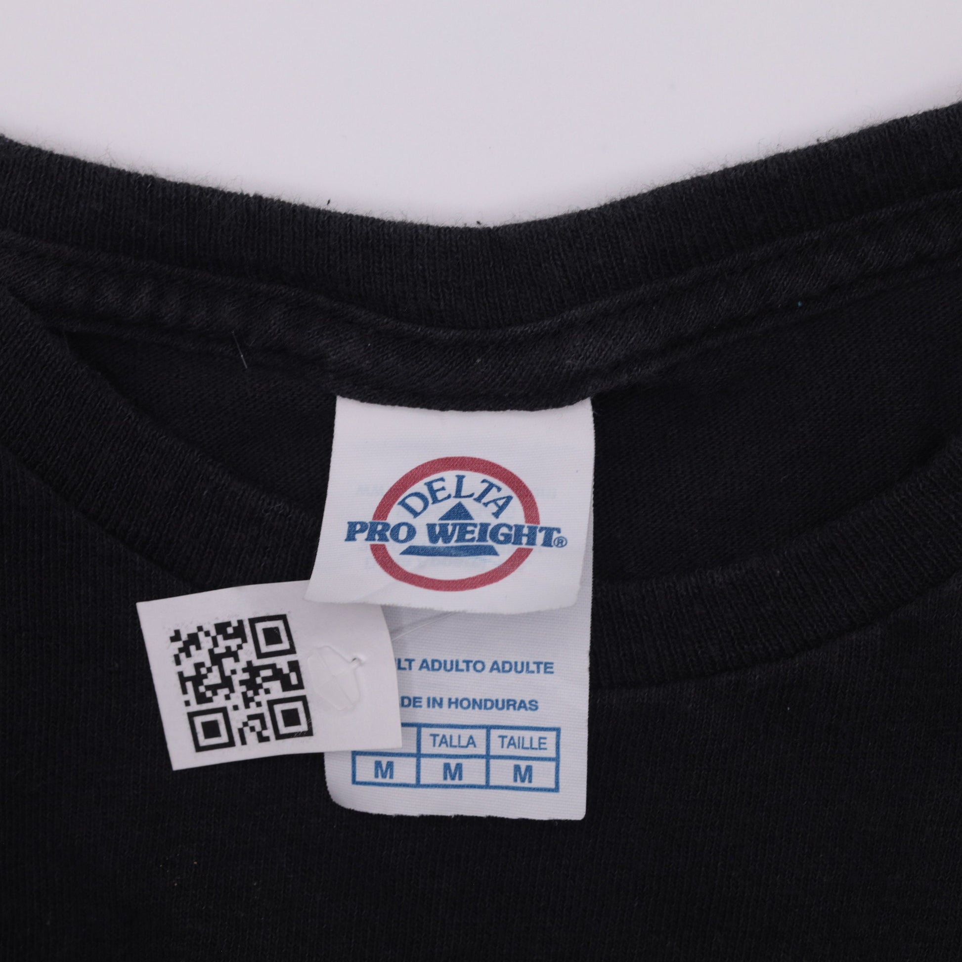 00s Smiley Face Flame Graphic T-Shirt Black Cotton Crew Neck Medium