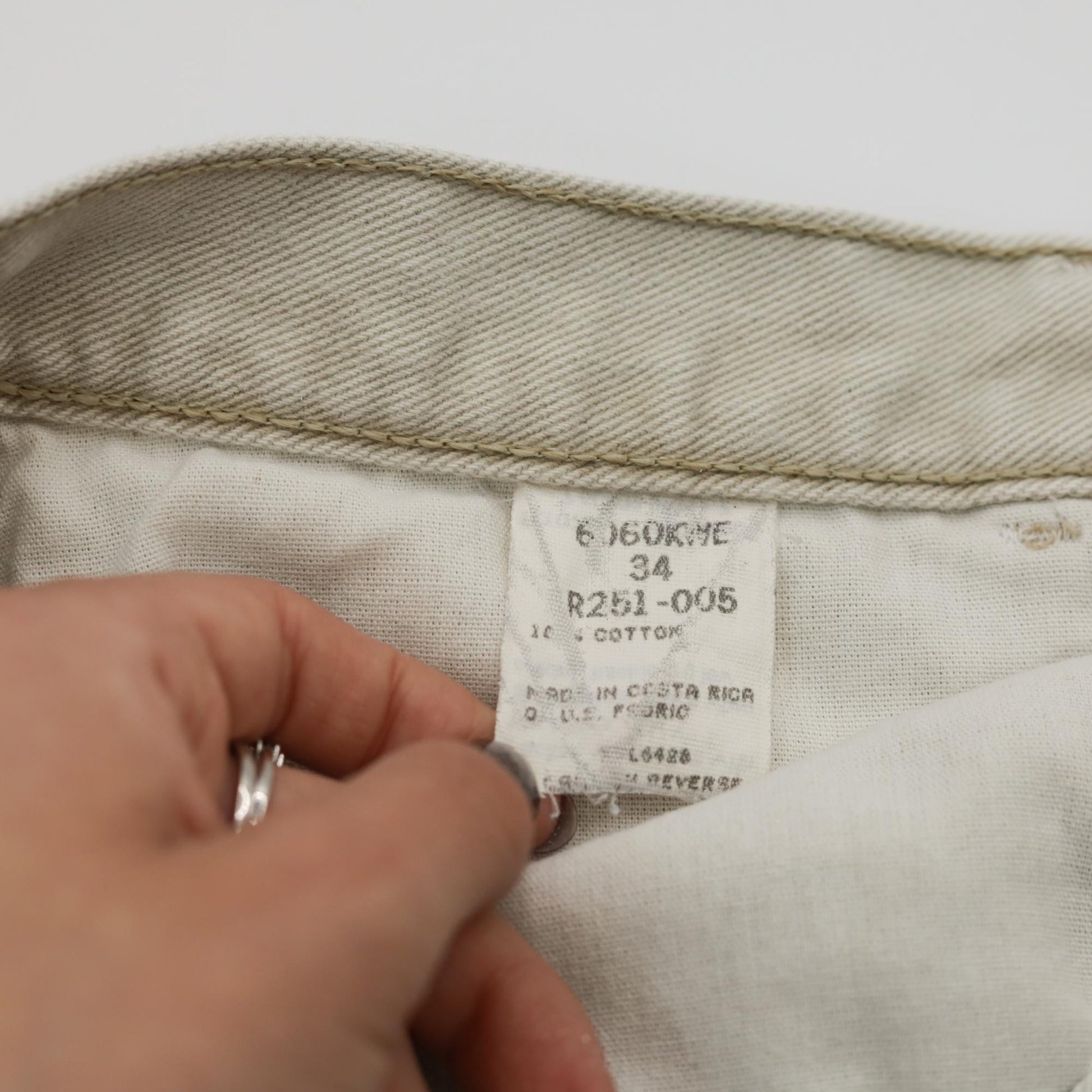 90s Wrangler Denim Cutoff Shorts High Rise Pale Grey Men's 34
