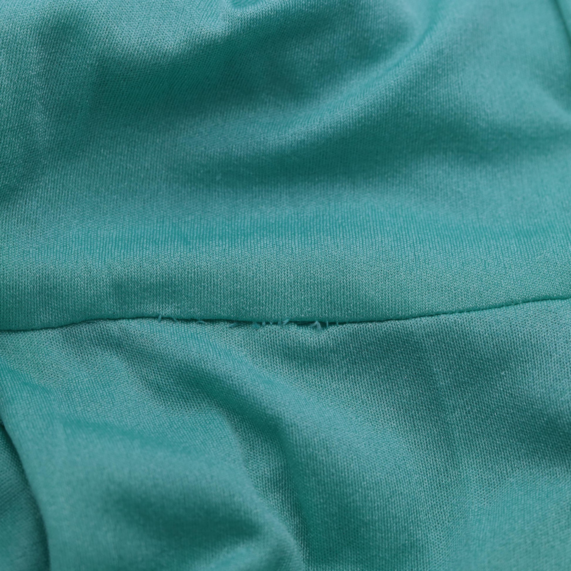 70s Turquoise Maxi Dress Plunge V-Neck Long Sleeve Belted Waist Small