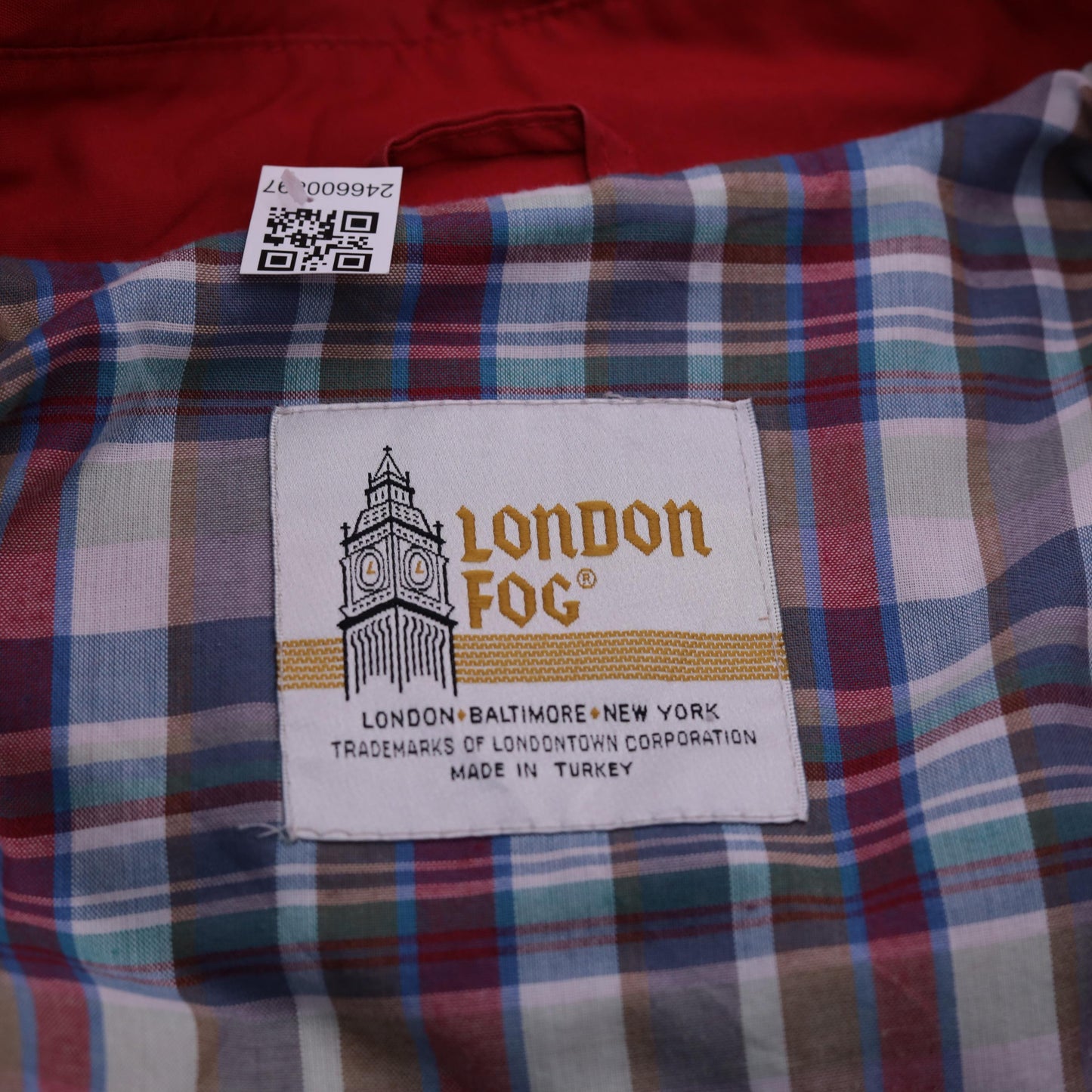 80s London Fog Red Bomber Windbreaker Jacket Extra Large XL