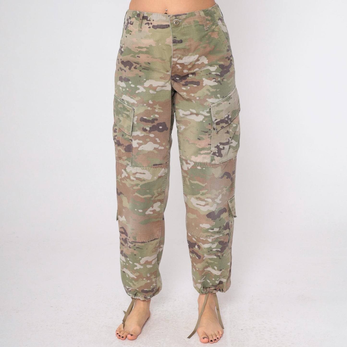 90s Propper International Camo Cargo Pants Olive Green Small
