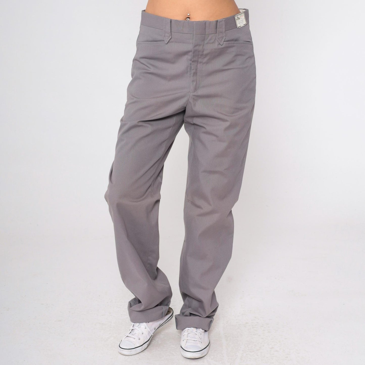 70s Mesquite By Niver Grey Ranger Pants High Rise Straight Leg Small