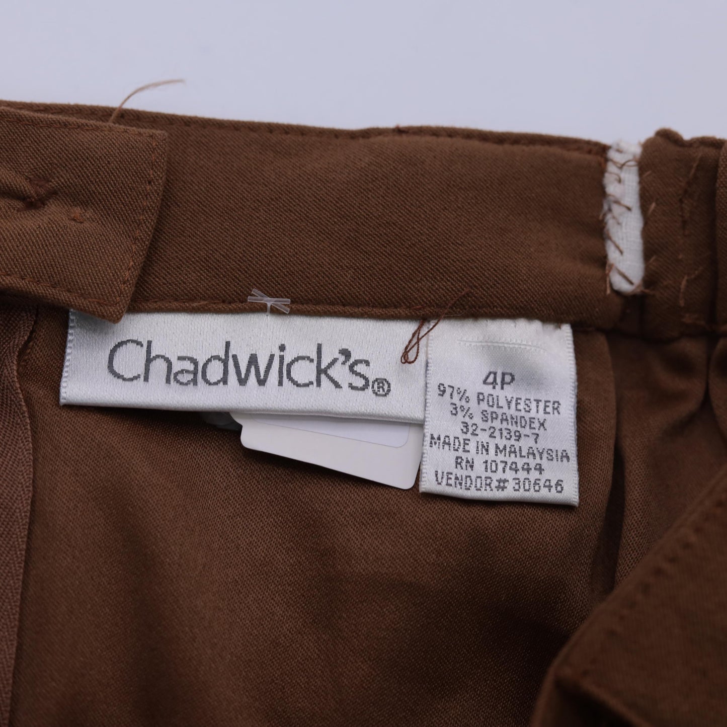 90s Brown A-Line Midi Skirt High Waisted Pockets Small 4P