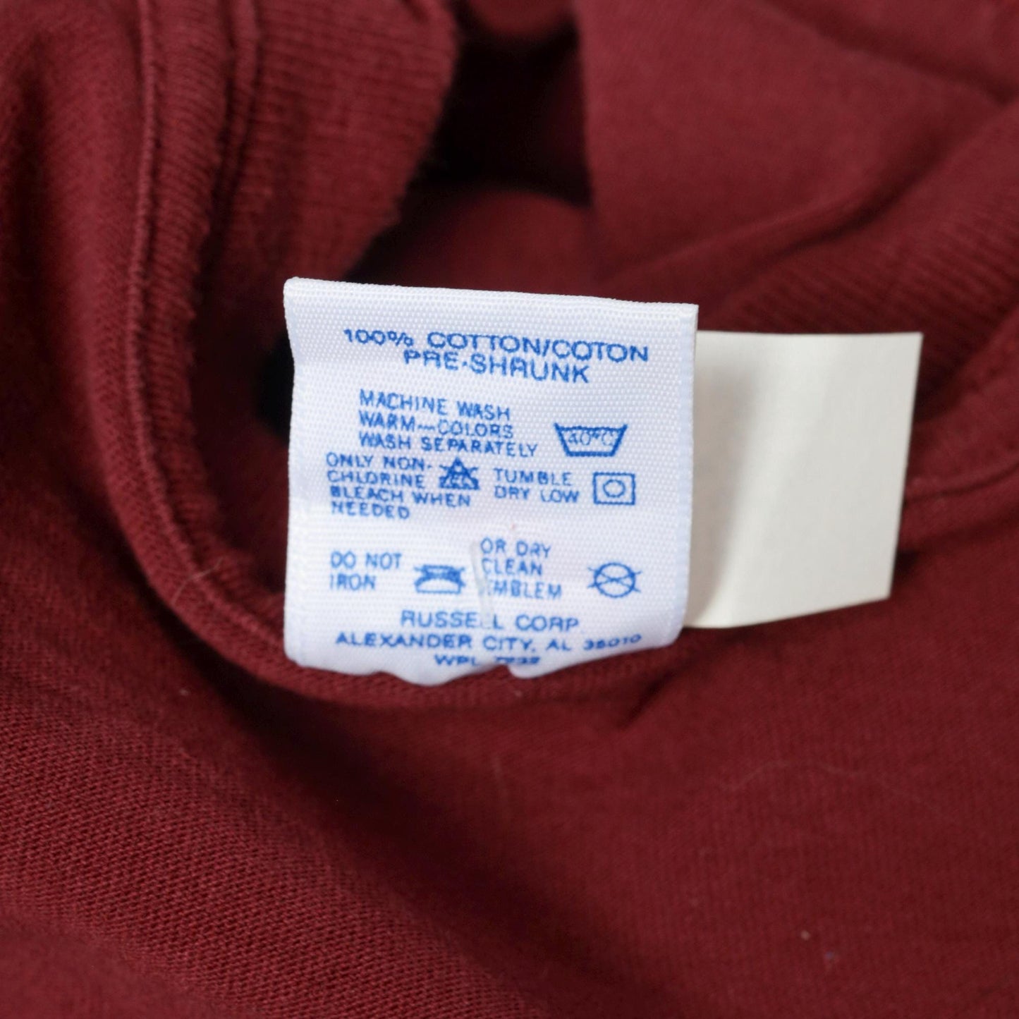 90s Newport Beach California Graphic Tee Burgundy Cotton Medium