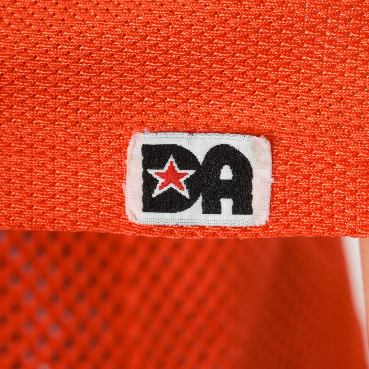 80s Don Alleson Athletic Football Jersey Orange Mesh V-Neck Large