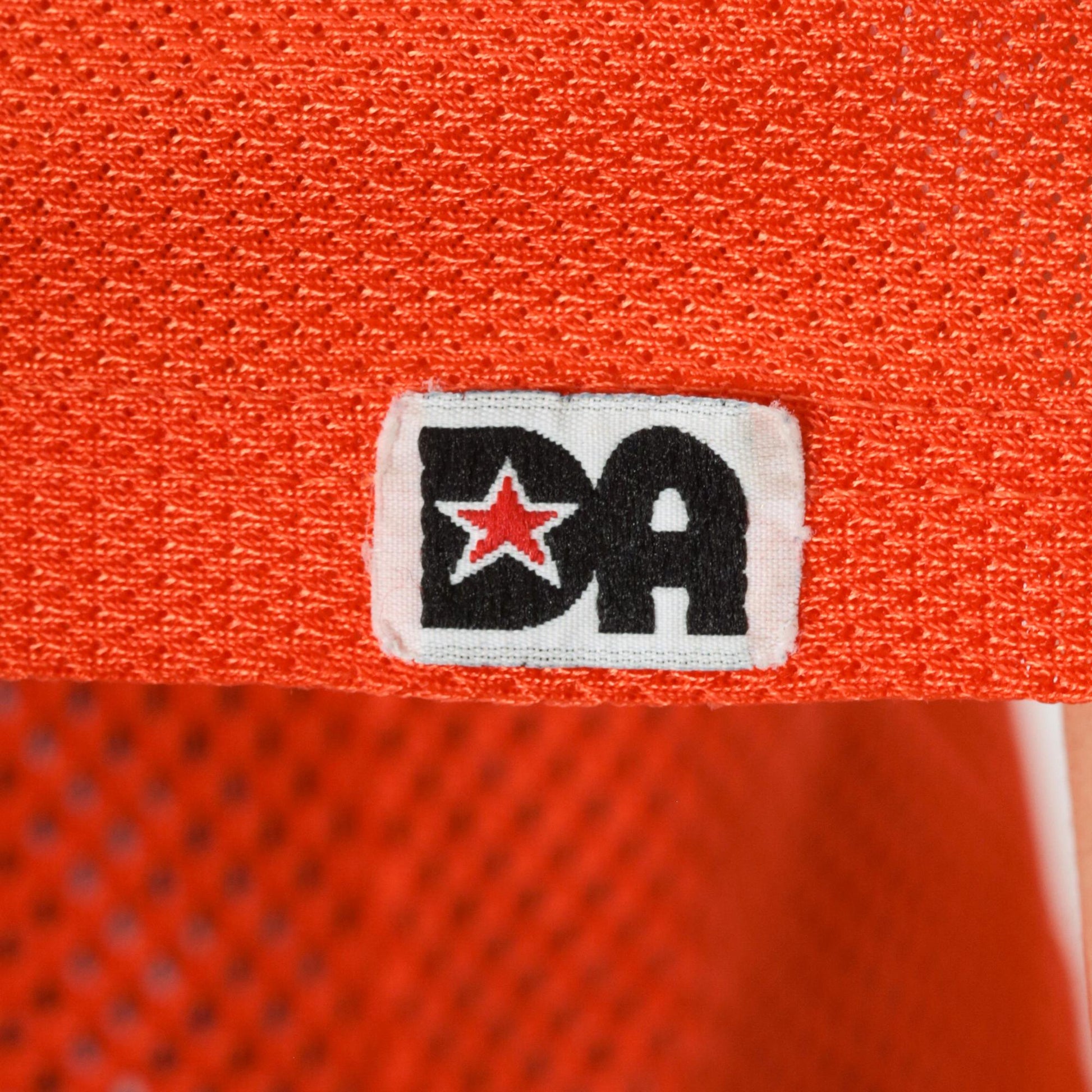 80s Don Alleson Athletic Football Jersey Orange Mesh V-Neck Large