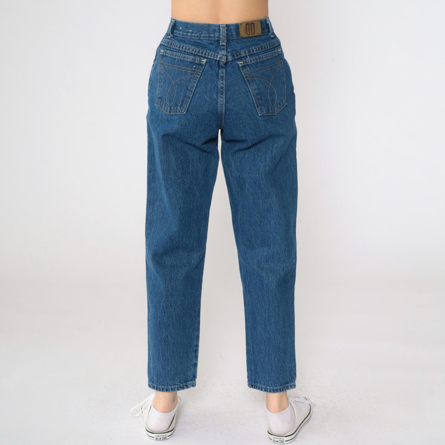 90s Dillard's Drygoods Mom Jeans Blue Denim High Rise Tapered Small Short