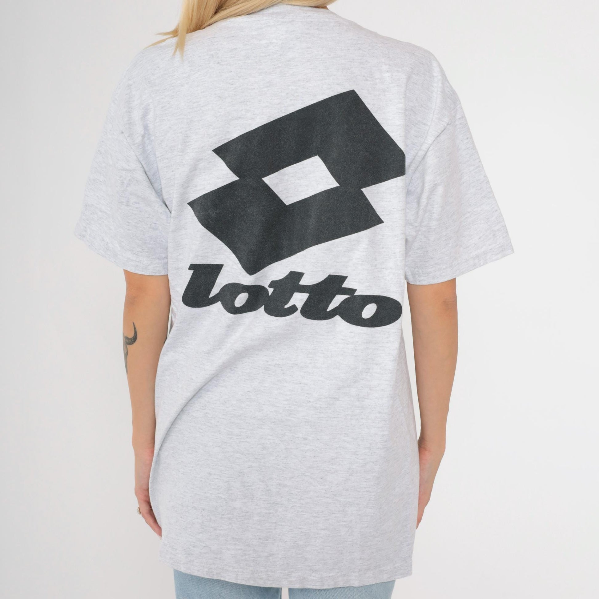 90s Sandia Cup Albuquerque Soccer Tournament Graphic T-Shirt Lotto Grey Medium