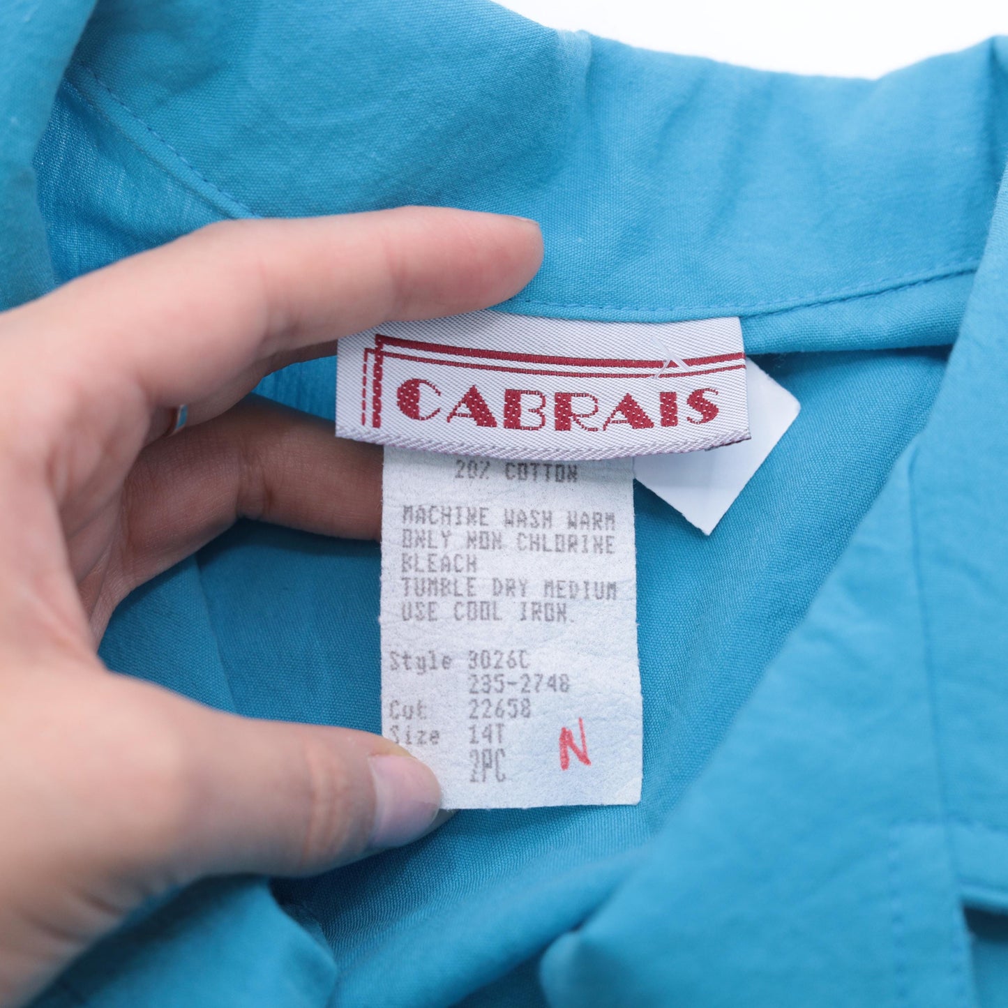 80s Turquoise Sleeveless Shirtdress Midi Button-Up High Waist Medium Large