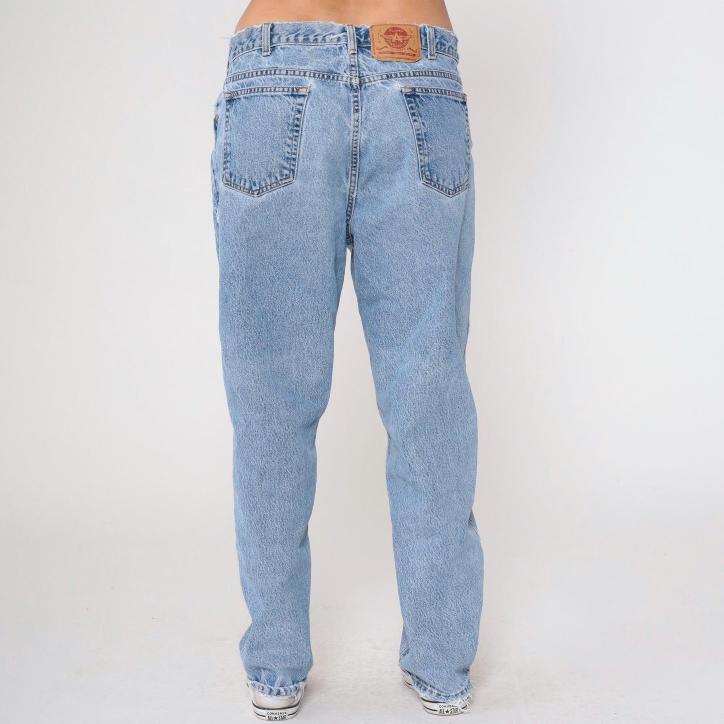 90s Flying A Jeanswear High Rise Tapered Blue Denim Jeans Medium